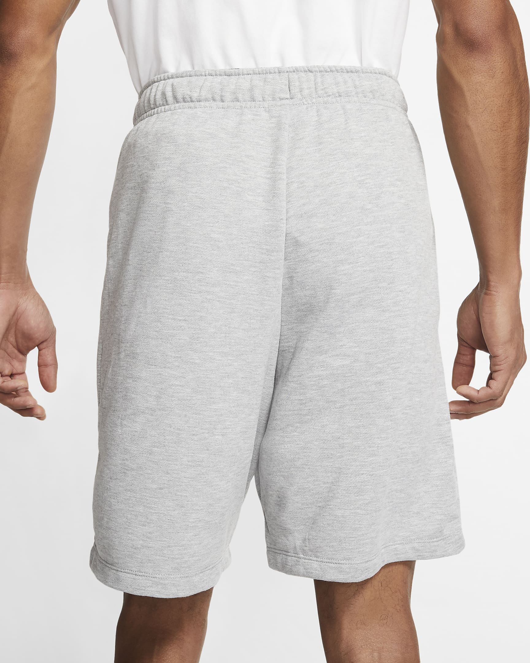 Nike Dri-FIT Men's Fleece Training Shorts - Dark Grey Heather/Black