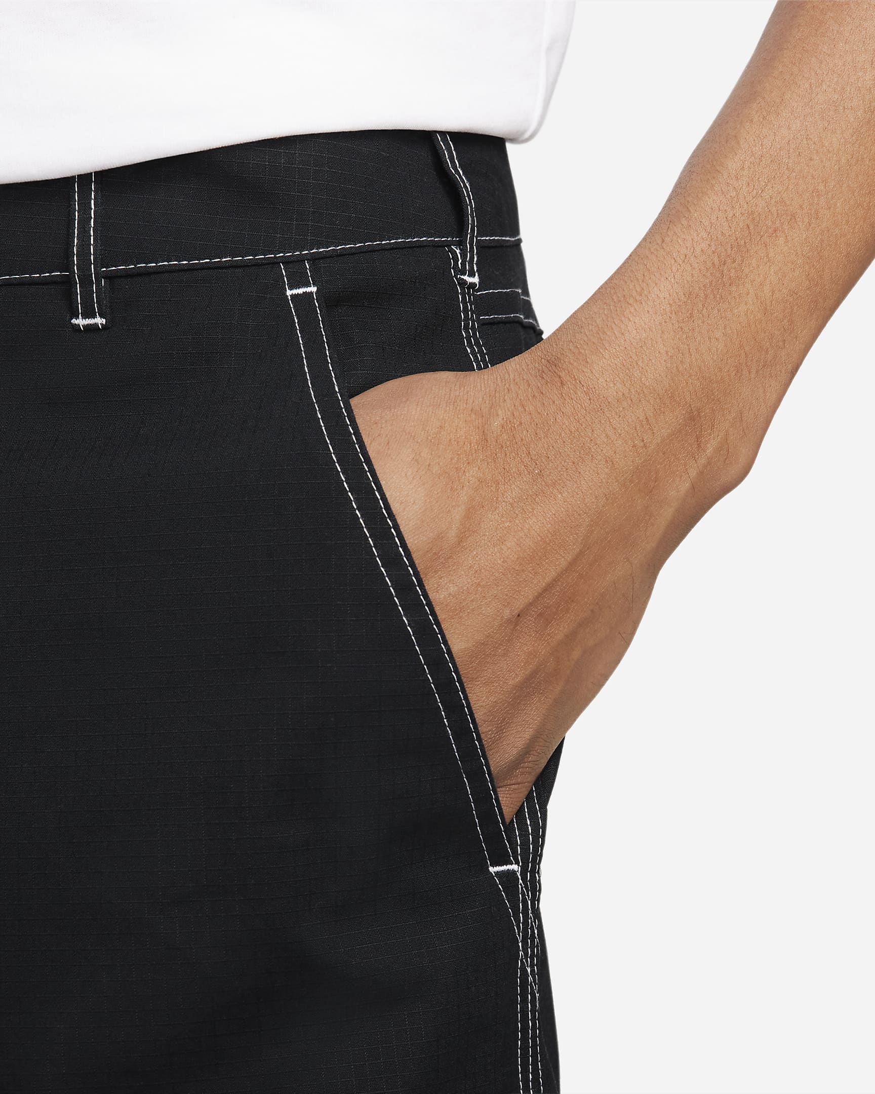 Pantalon de skateboard doublé aux genoux Nike SB pour homme - Noir