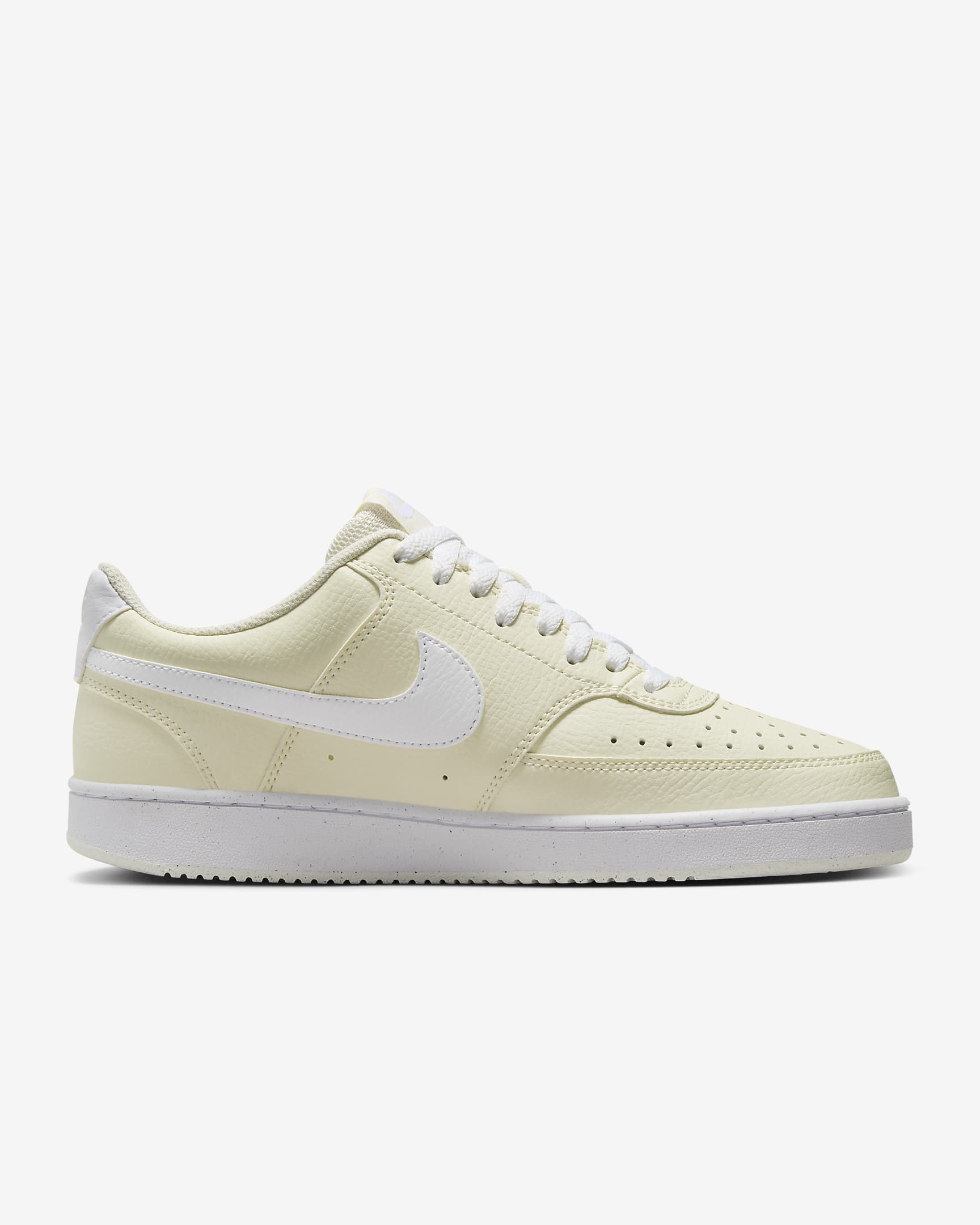 Chaussure Nike Court Vision Low Next Nature pour femme - Blanc/Noir/Pale Ivory