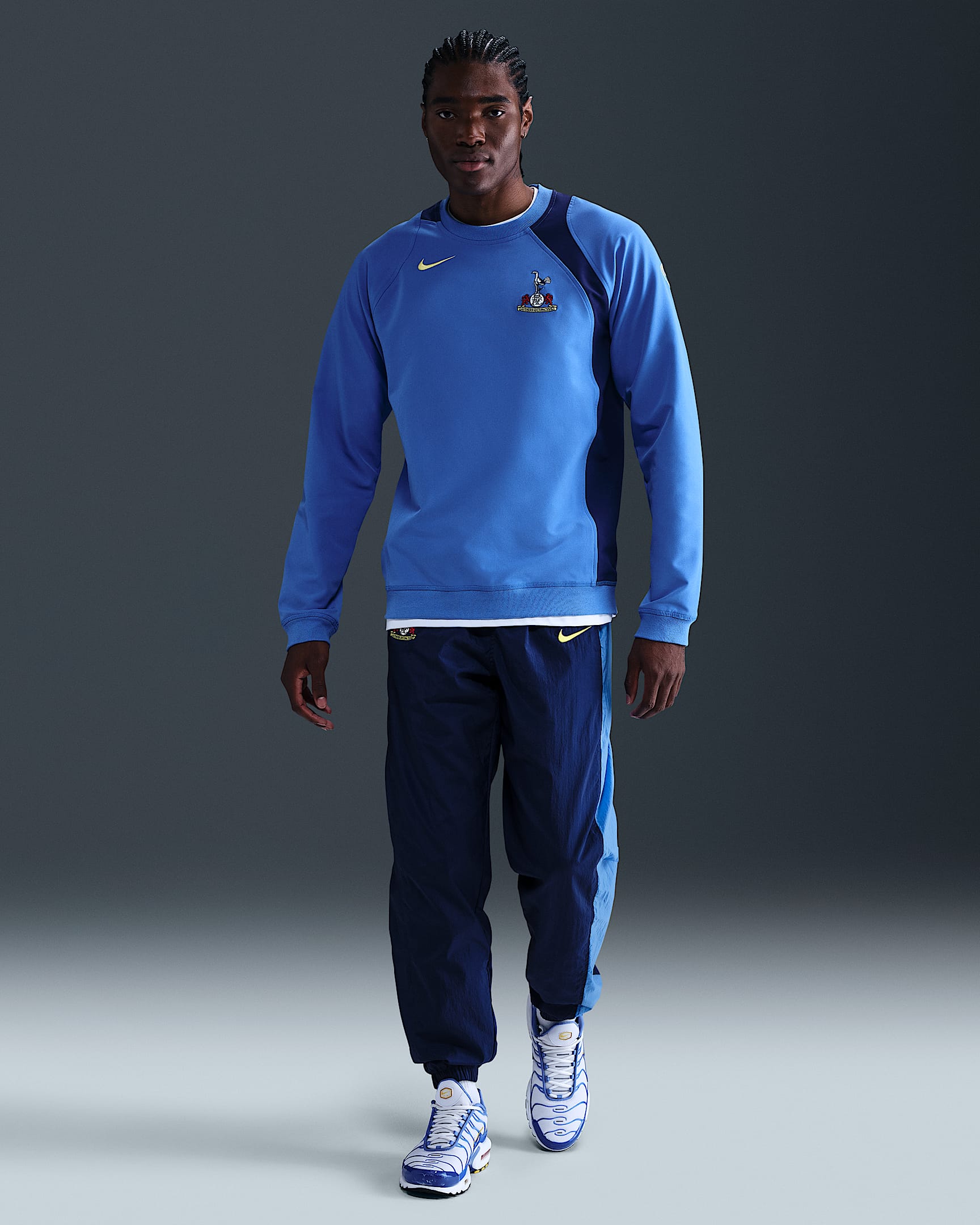 Tottenham Hotspur Third Men's Nike Total 90 Football Woven Tracksuit Bottoms - Blue Void/Pacific Blue/Dynamic Yellow