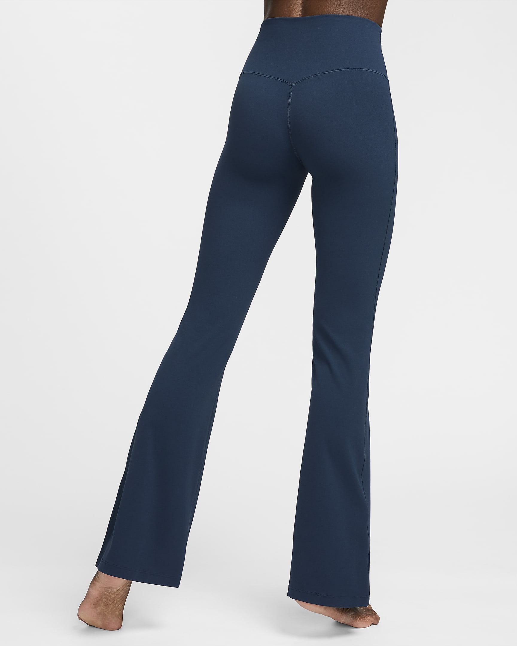 Nike Zenvy Women's High-Waisted Flared Leggings - Armoury Navy/Black