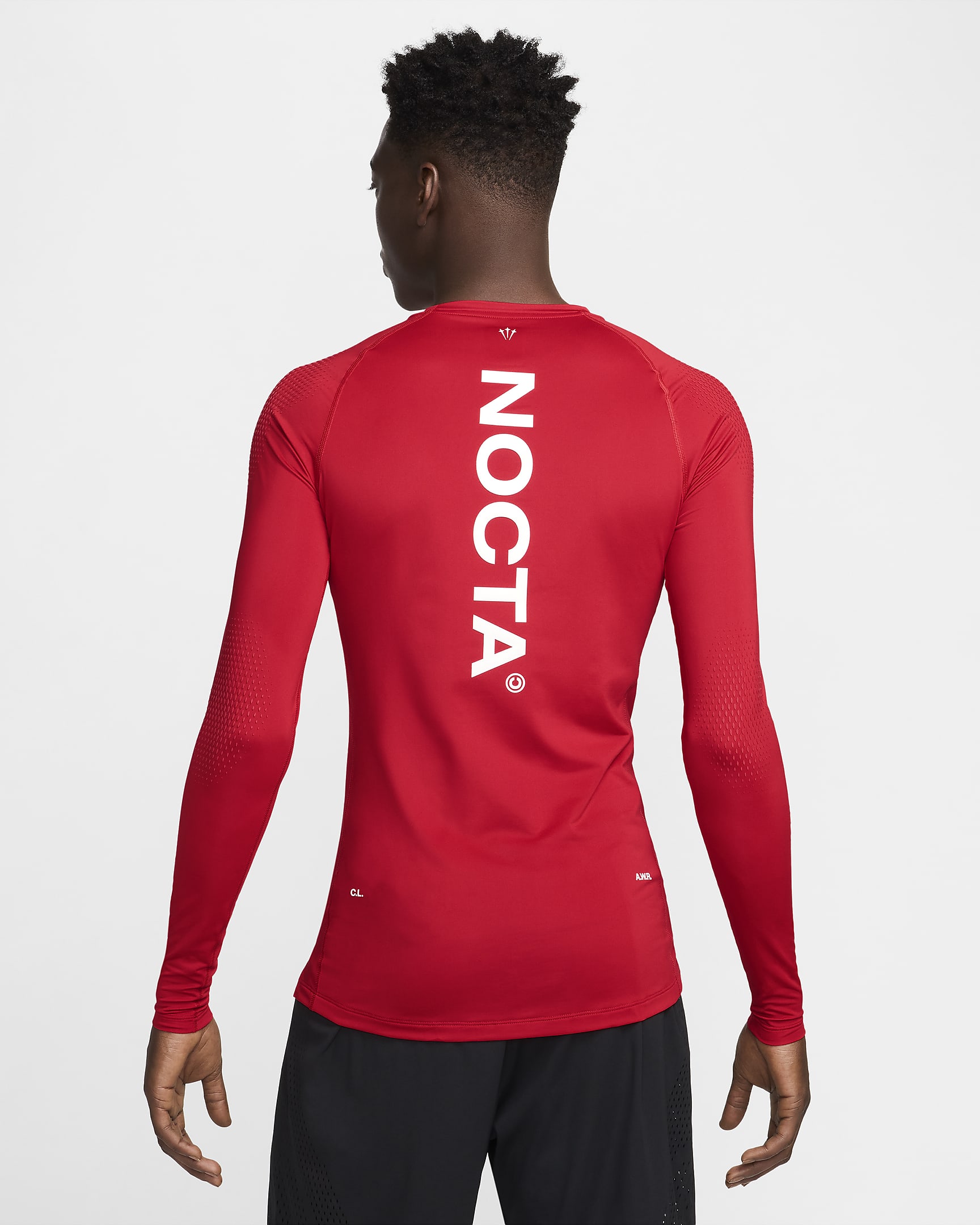 NOCTA Men's Long-Sleeve Base Layer Basketball Top - University Red/White