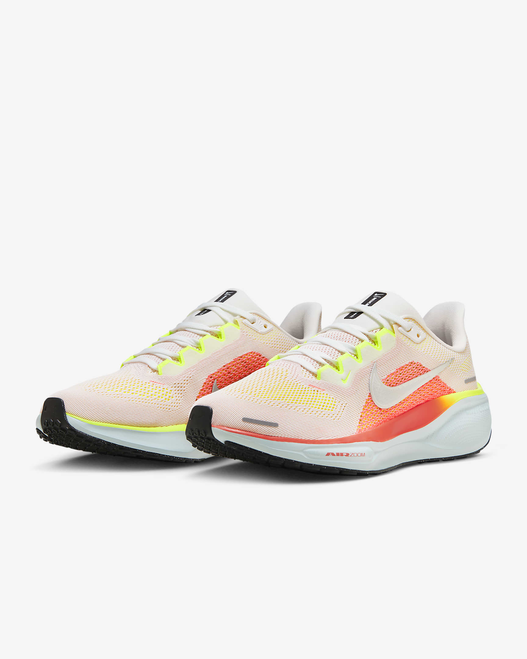 Nike Pegasus 41 Women's Road Running Shoes - Summit White/Bright Crimson/Glacier Blue/Chrome