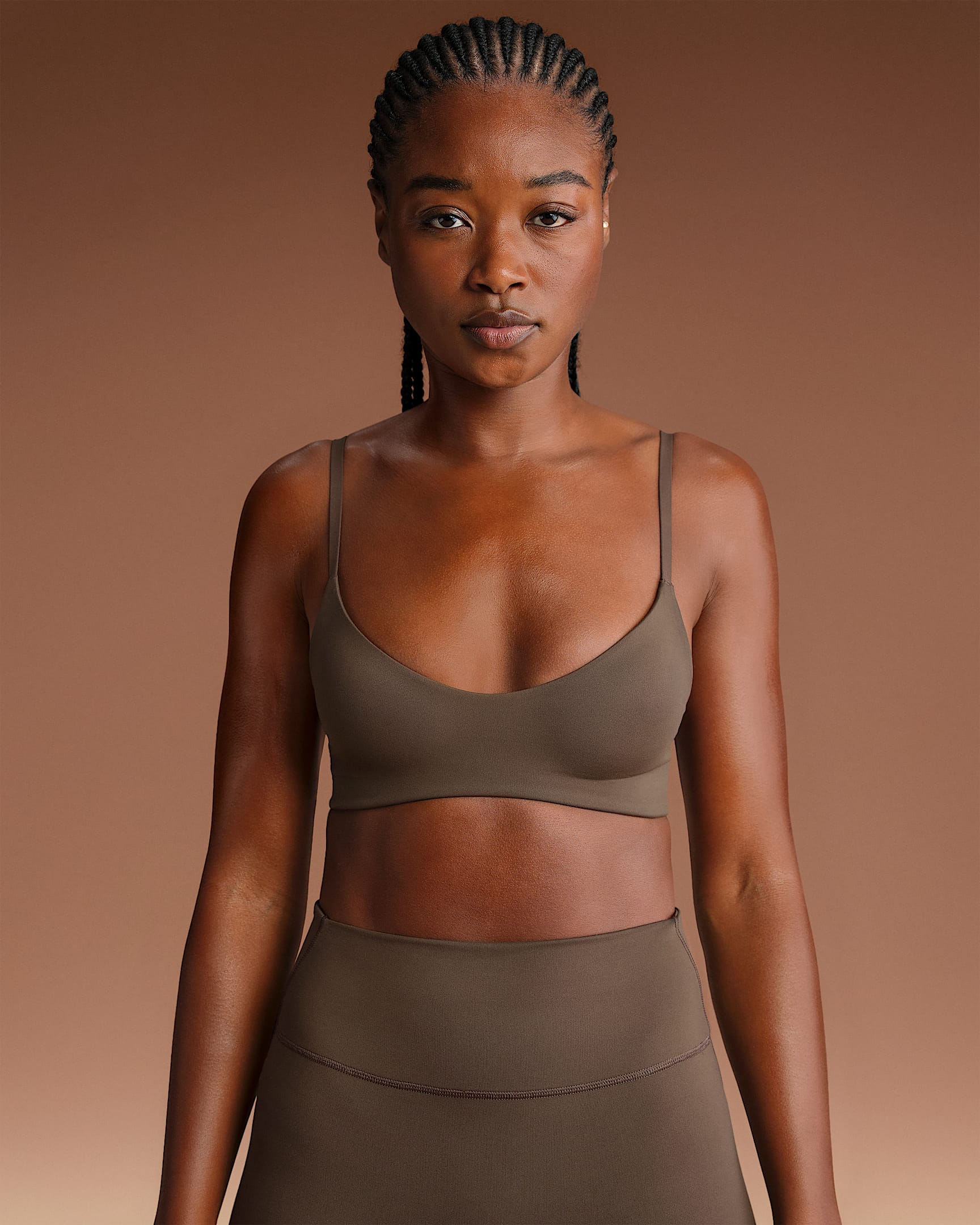NikeSKIMS Matte Women's Micro-Scoop Bra - NSKM Dark Sepia