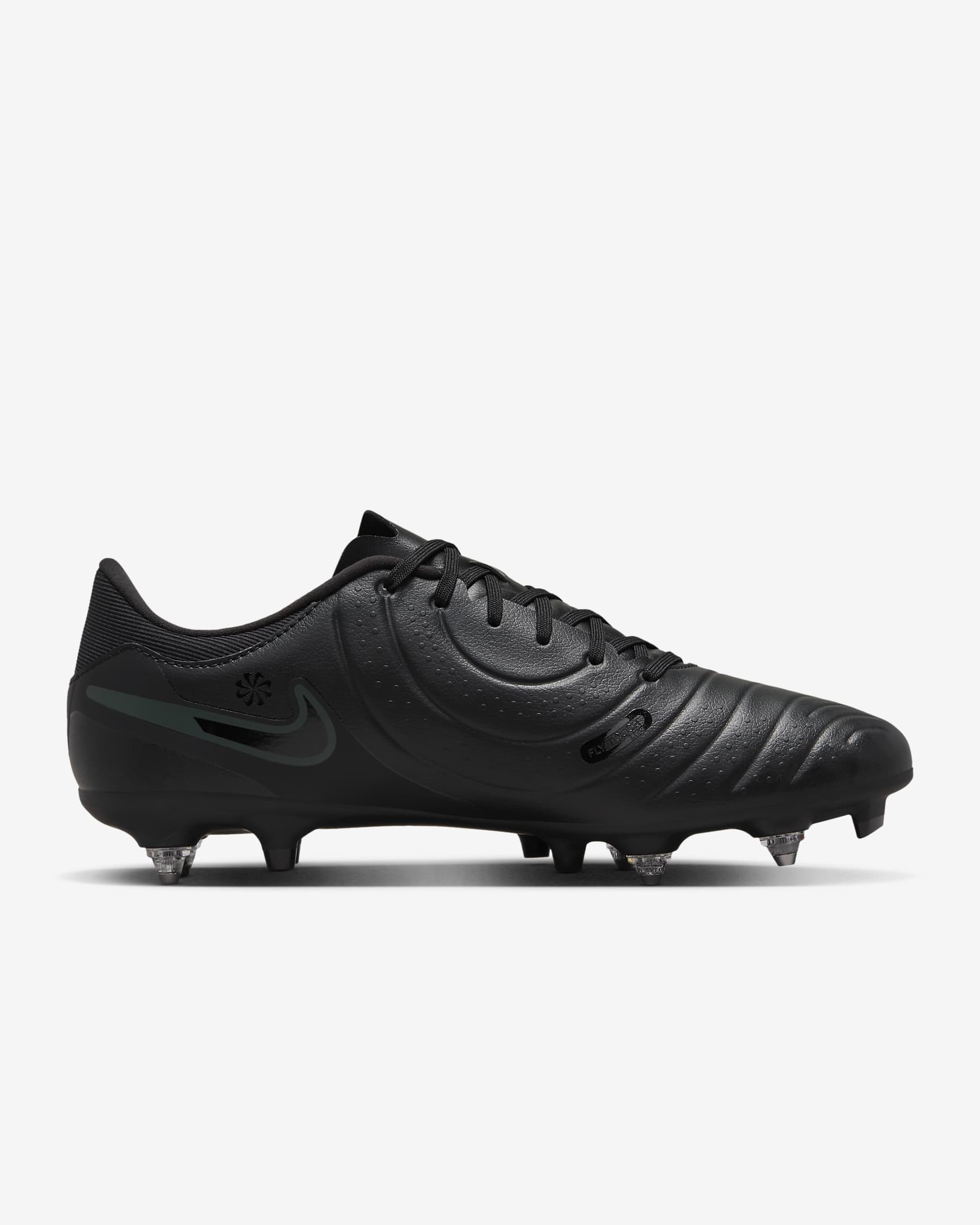 Nike Tiempo Legend 10 Academy Düşük Bilekli Yumuşak Zemin Kramponu - Siyah/Deep Jungle/Siyah