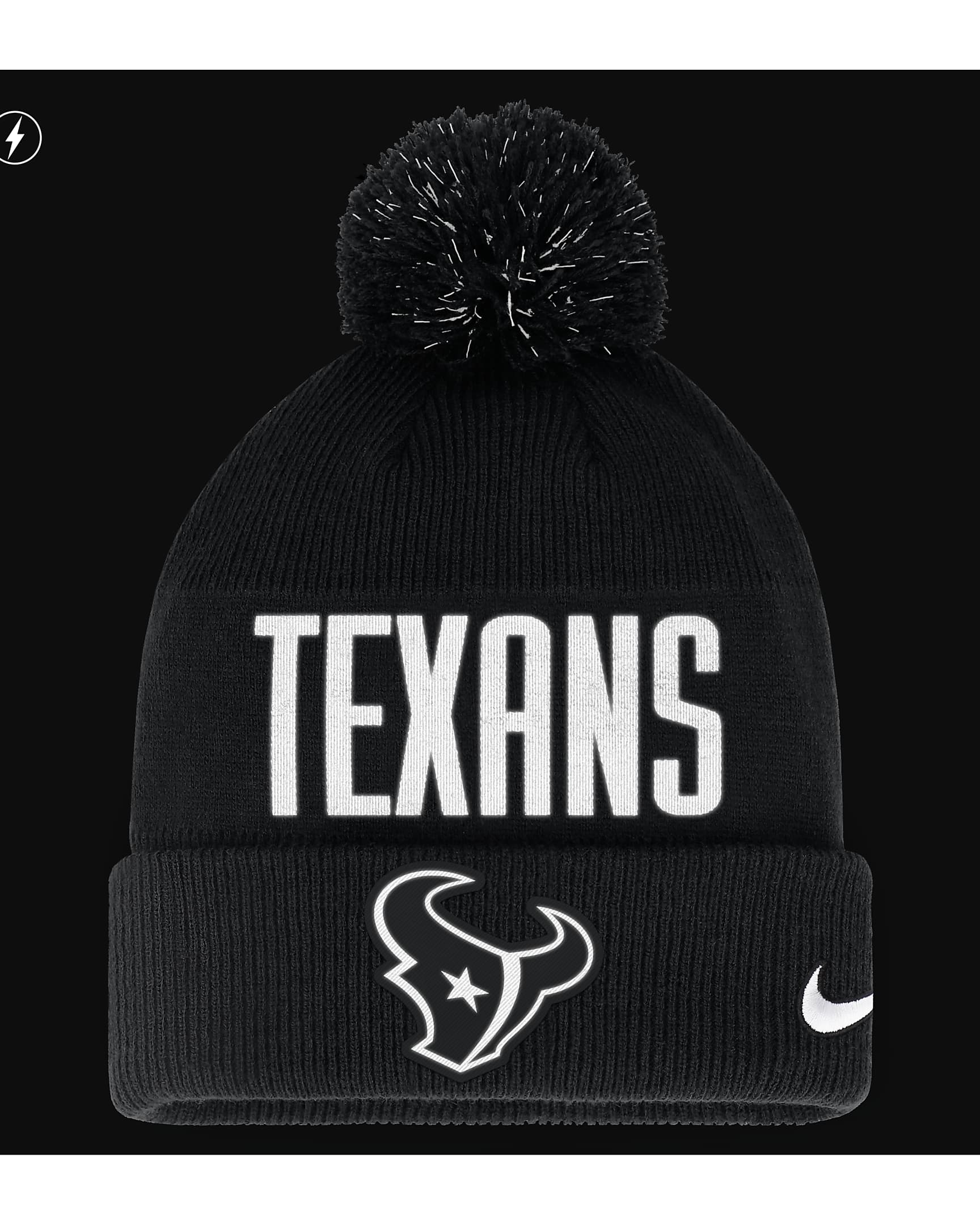 Nike RFLCTV (NFL Houston Texans) Men's Cuffed Beanie.