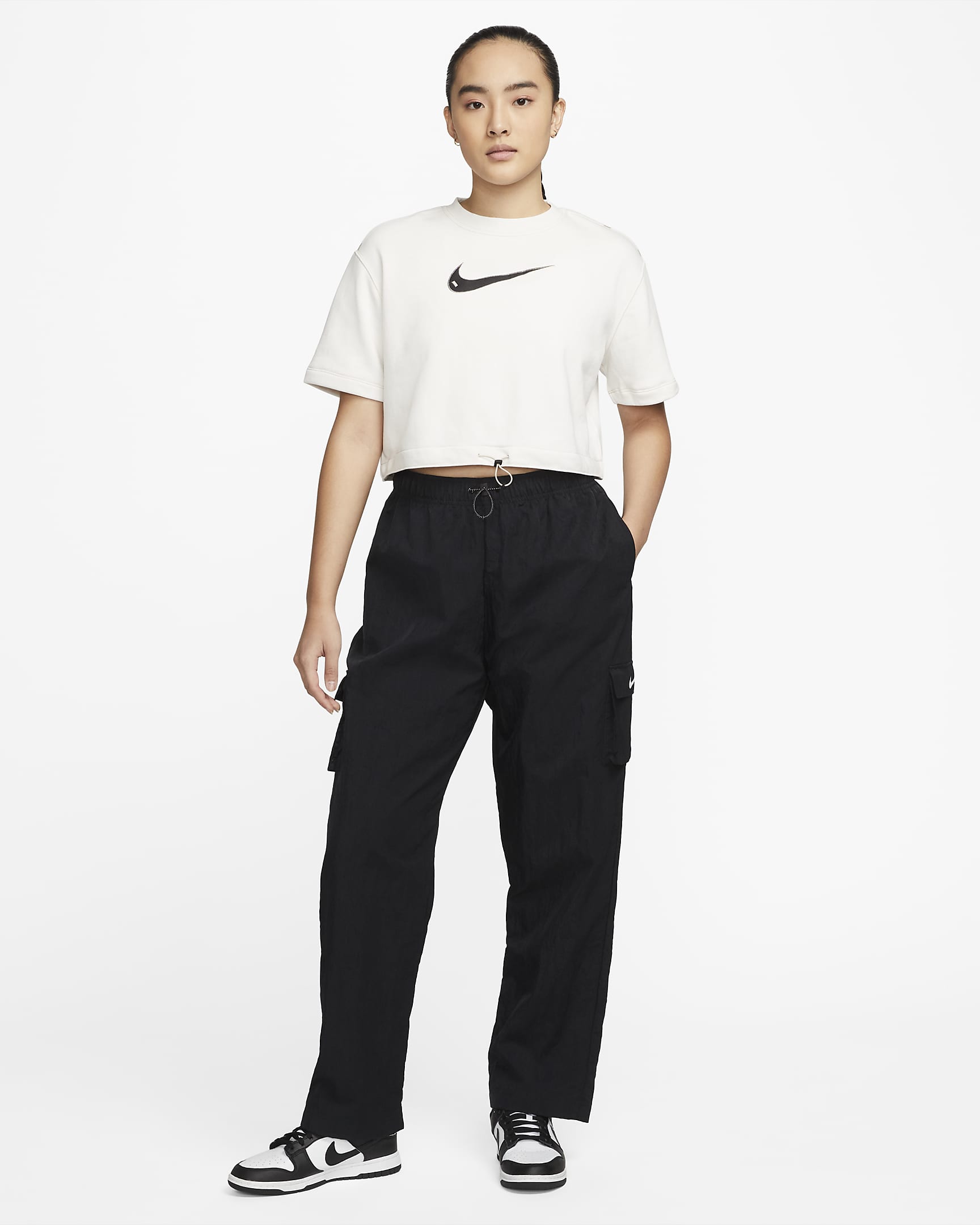 Nike Sportswear Swoosh Women's Short-Sleeve Crop Top. Nike IN