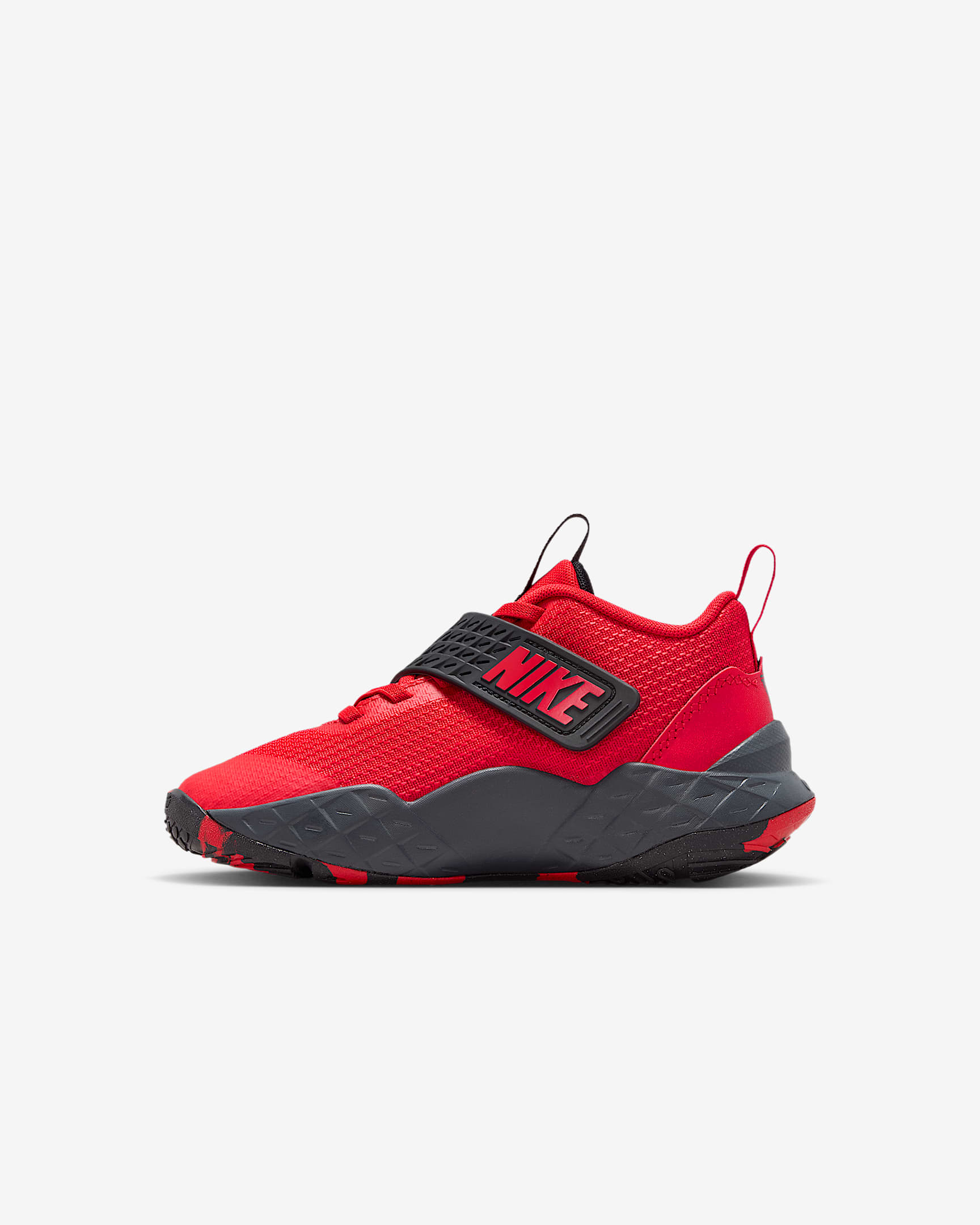 Boty Nike Team Hustle D 12 pro malé děti - University Red/Černá/Anthracite/University Red