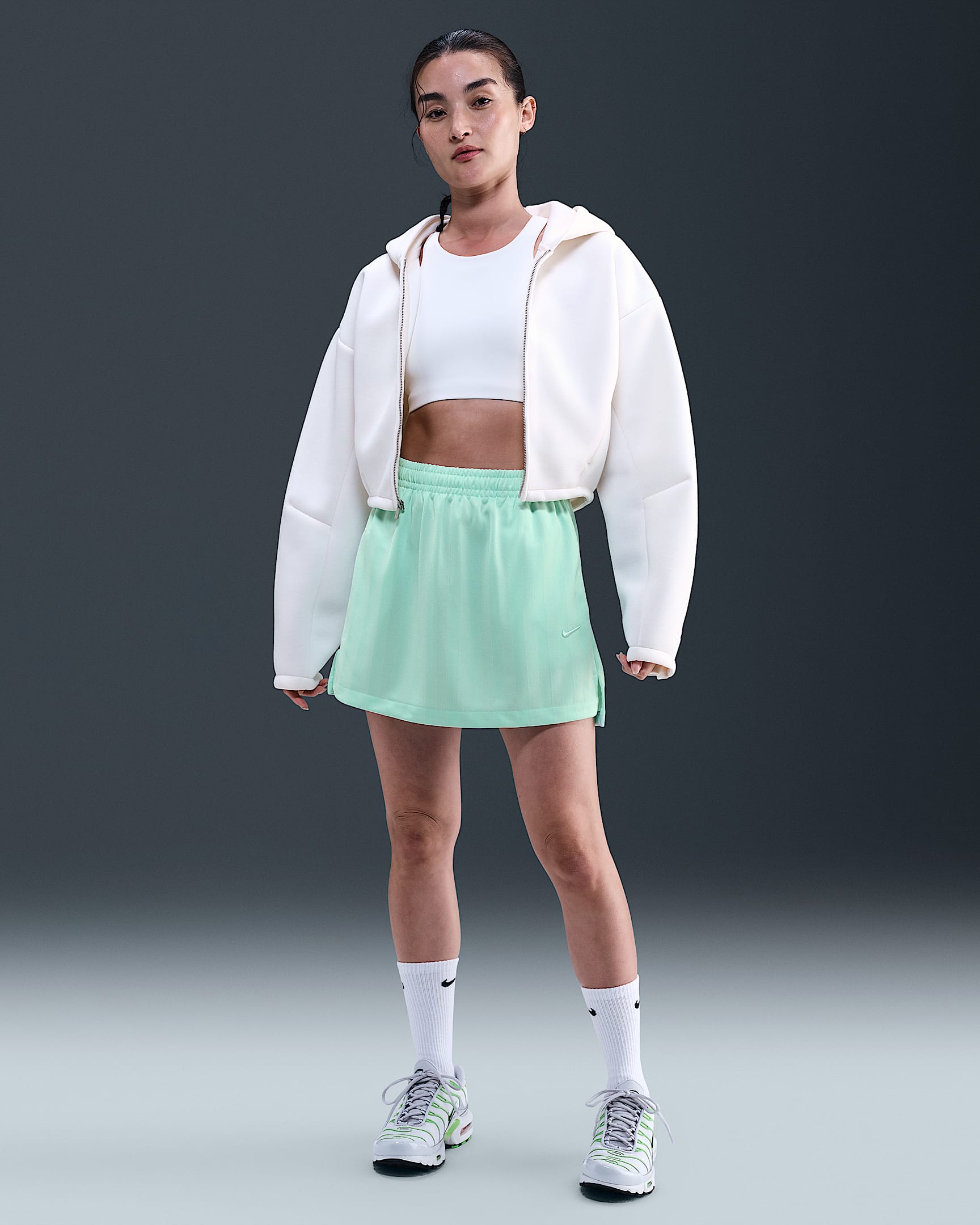 Nike Sportswear Women's Jacquard Striped Skirt - Mint Foam/Mint Foam
