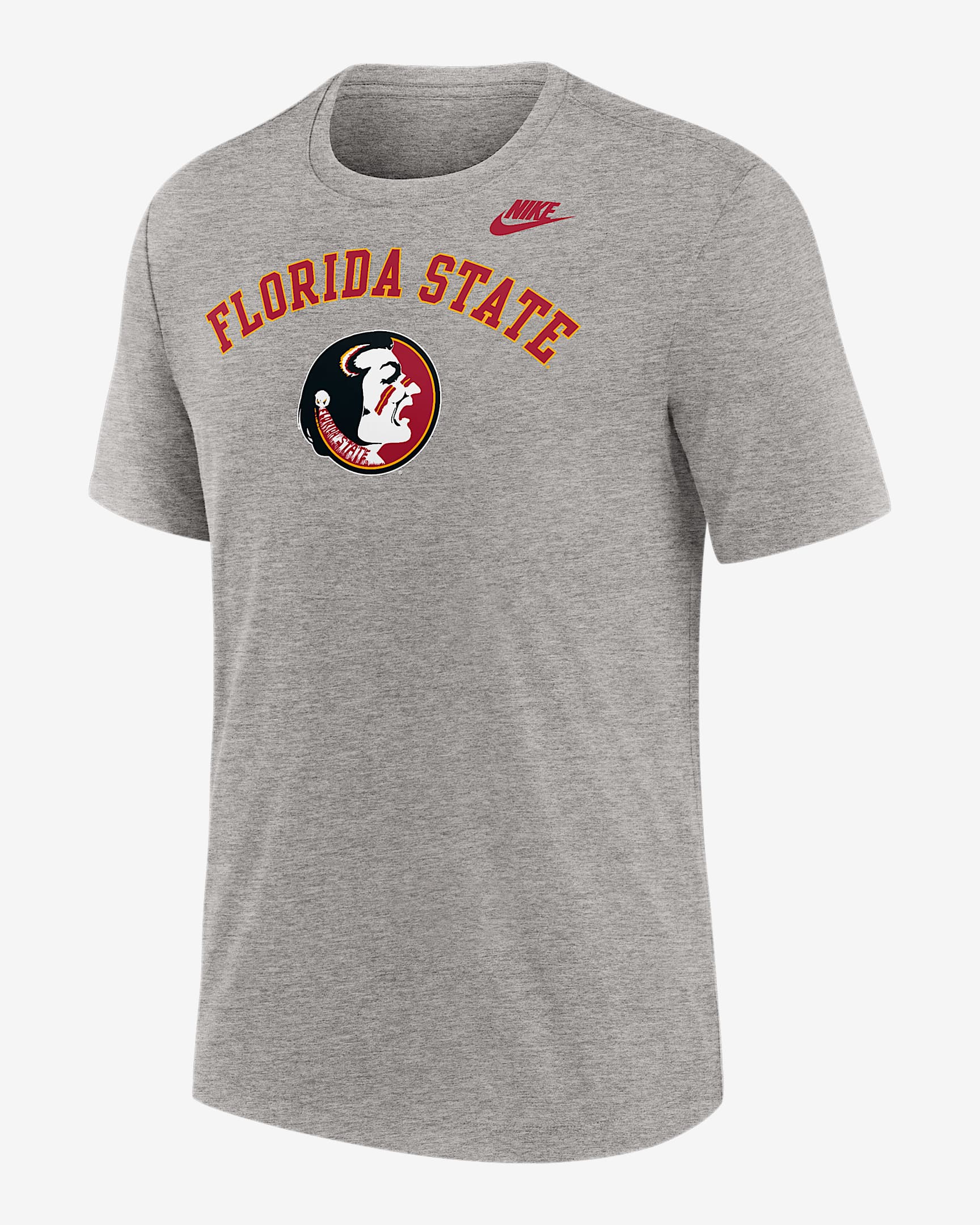 Florida State Legacy Arch Men's Nike College T-Shirt - Dark Grey Heather
