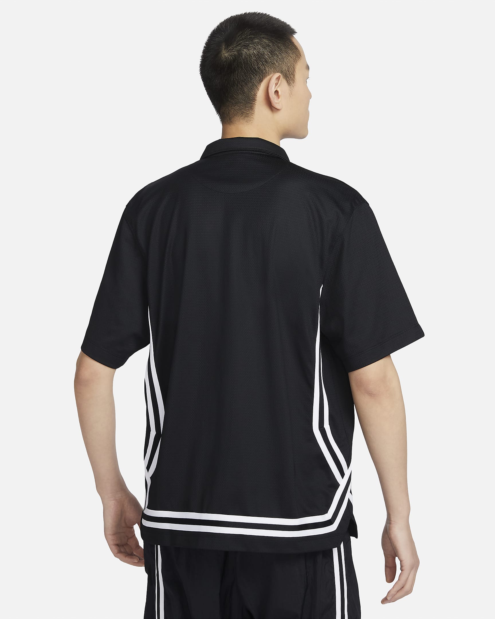 Nike DNA Crossover Men's Dri-FIT Short-Sleeve Basketball Top - Black/White