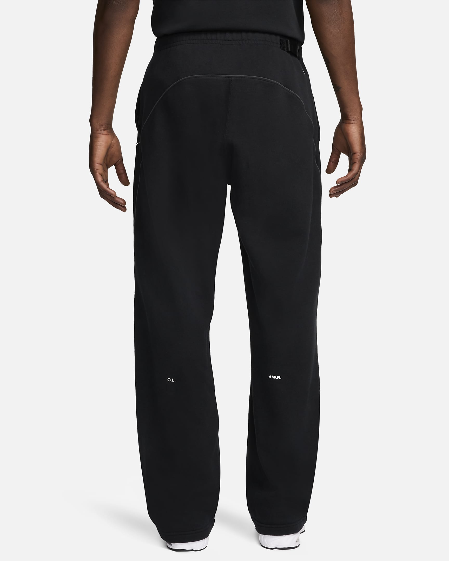 NOCTA NOCTA Fleece CS Open-Hem Tracksuit Bottoms - Black/Black/White