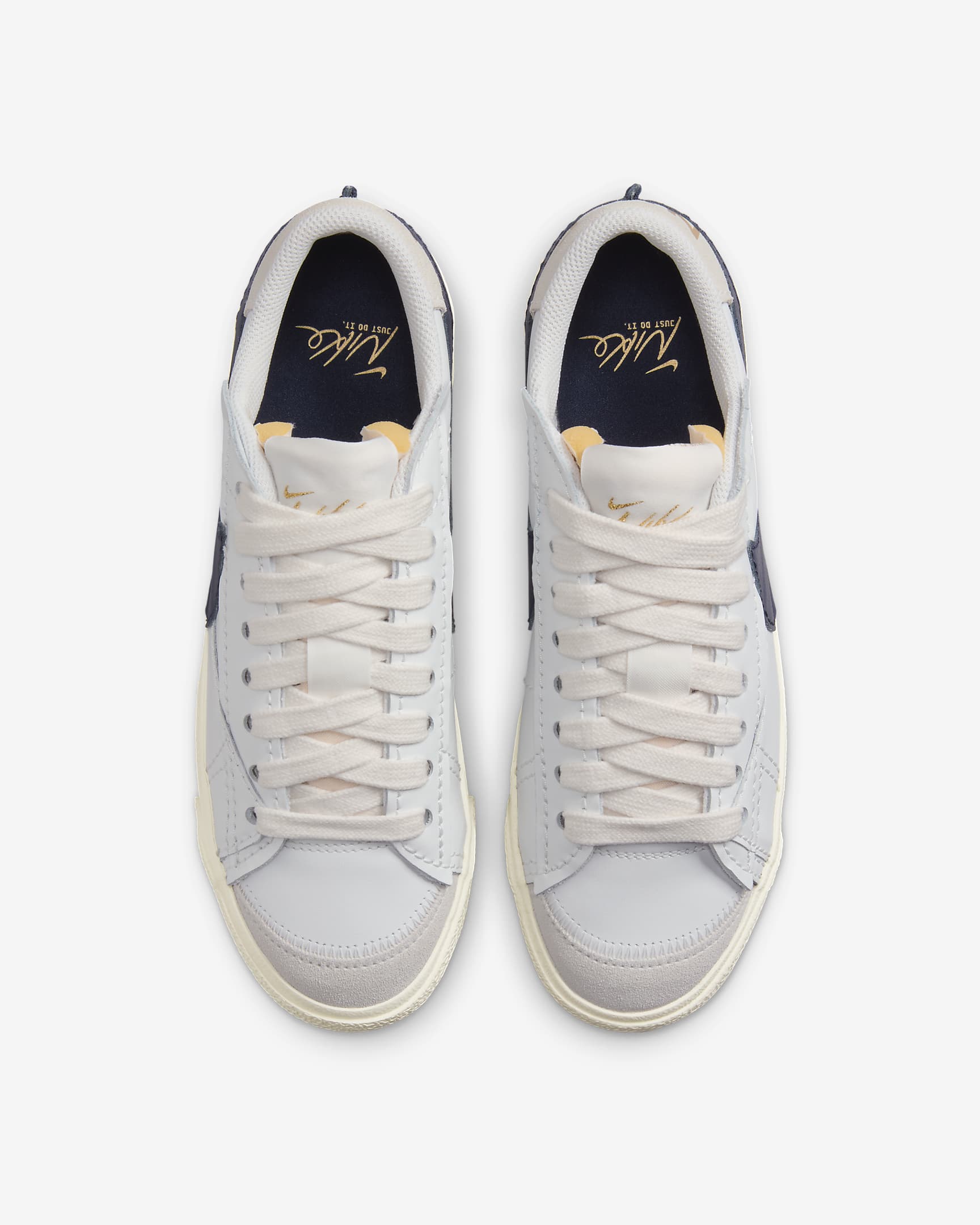 Nike Blazer Low '77 Jumbo Women's Shoes - Summit White/Sail/Metallic Gold/Obsidian