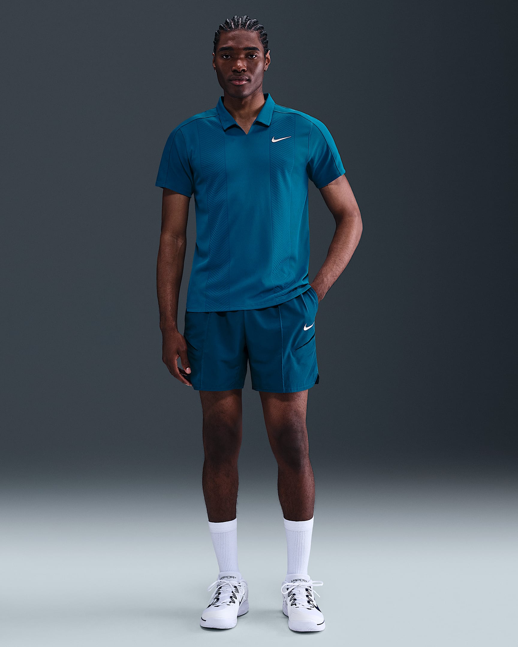 NikeCourt Slam Men's Dri-FIT 6" Tennis Shorts - Blue Force