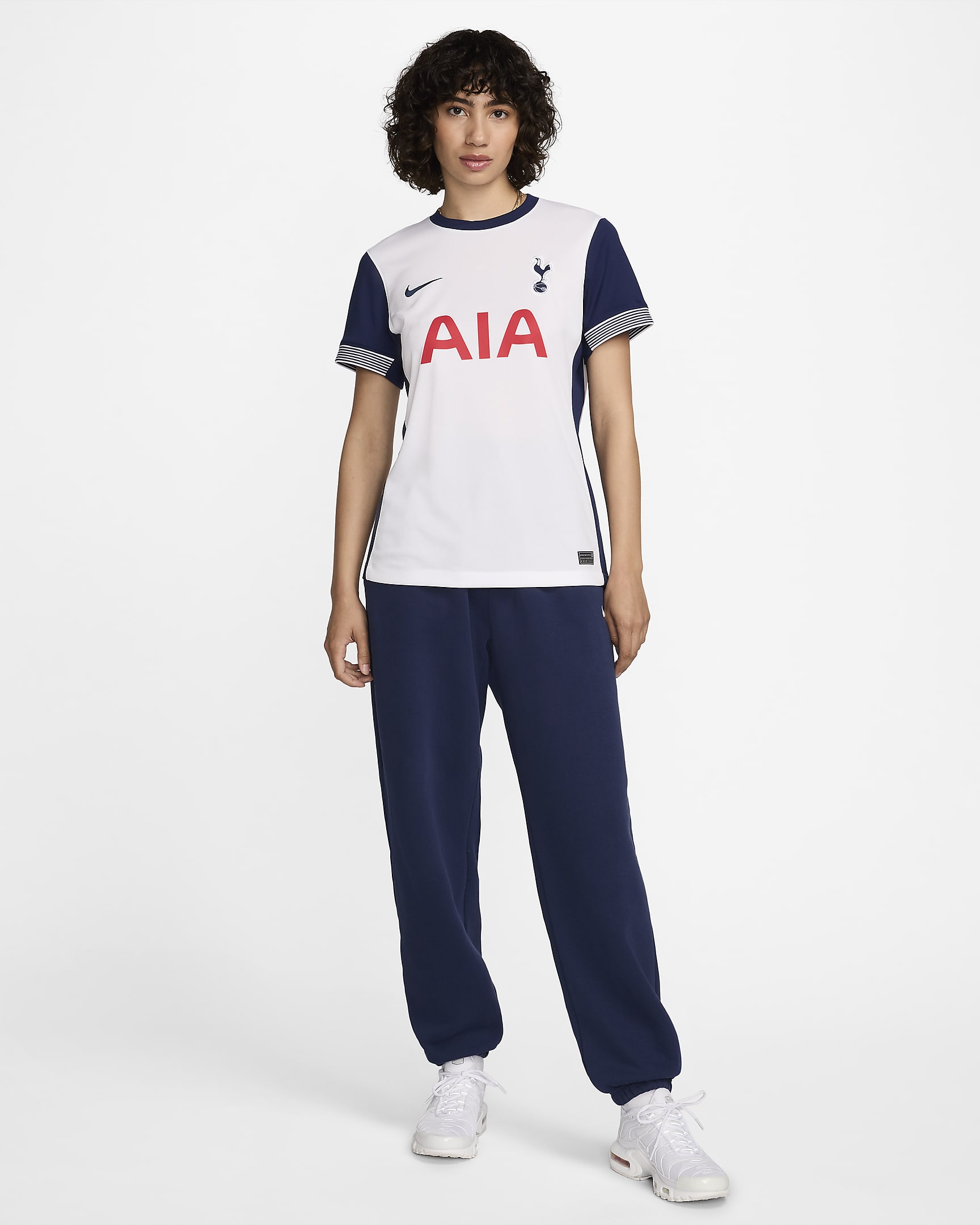 Tottenham Hotspur 2024 Stadium (hjemmedrakt) Nike Dri-FIT Replica fotballdrakt til dame - Hvit/Binary Blue/Binary Blue