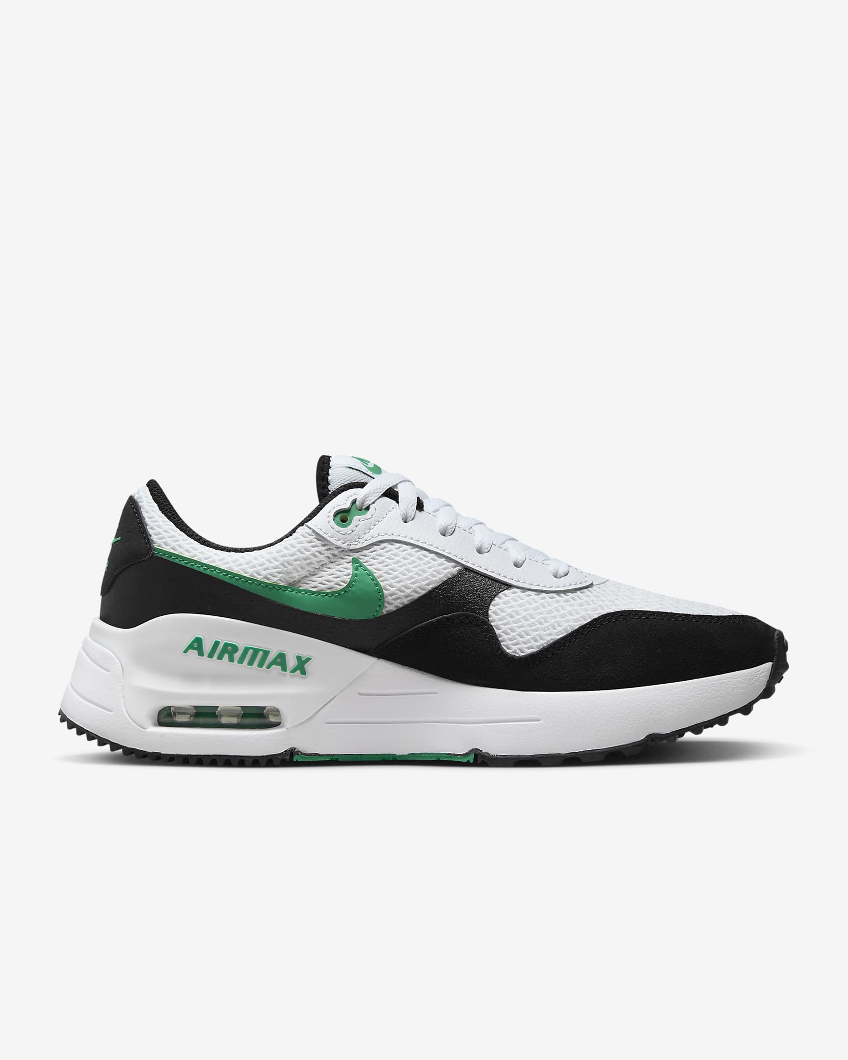 Nike Air Max SYSTM Men's Shoes - White/Black/Stadium Green