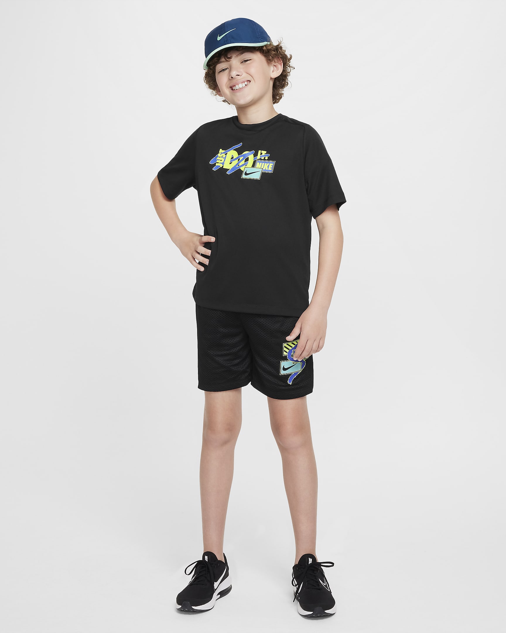 Nike Multi Older Kids' (Boys') Dri-FIT Top - Black