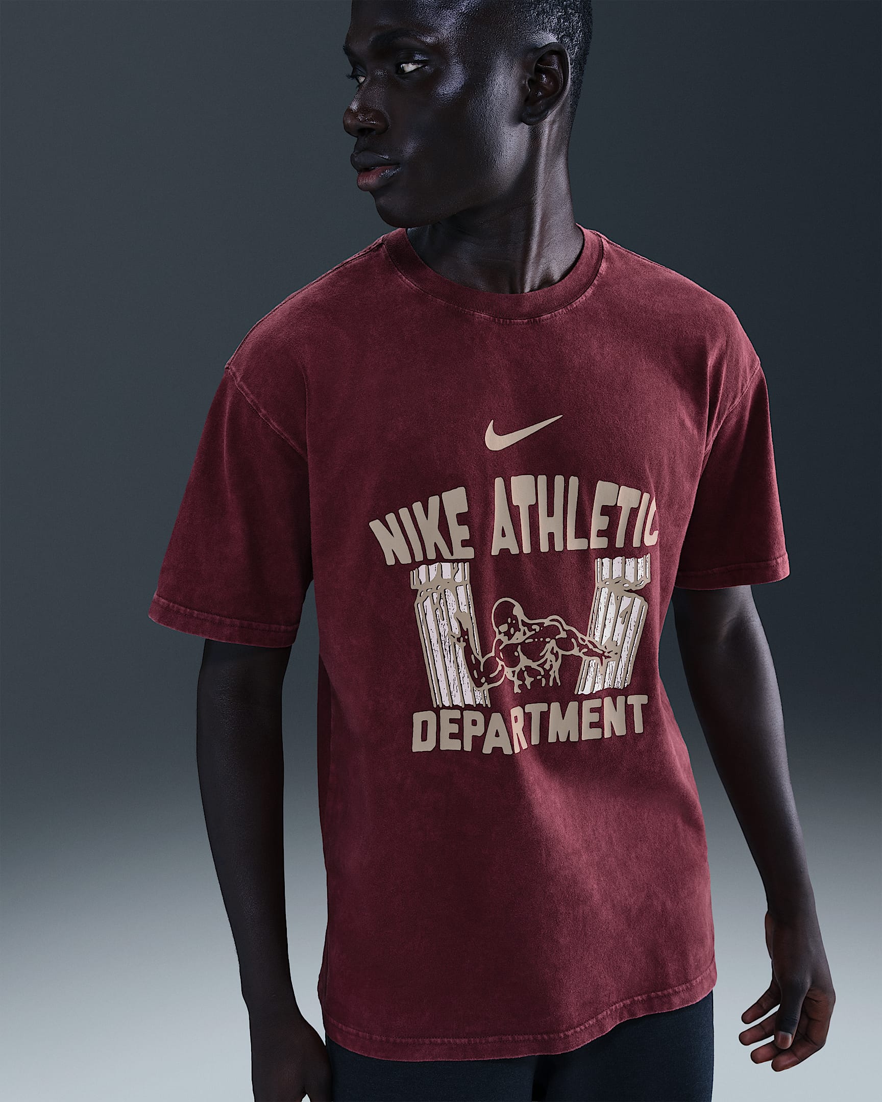 Nike Men's Max90 T-Shirt - Dark Team Red