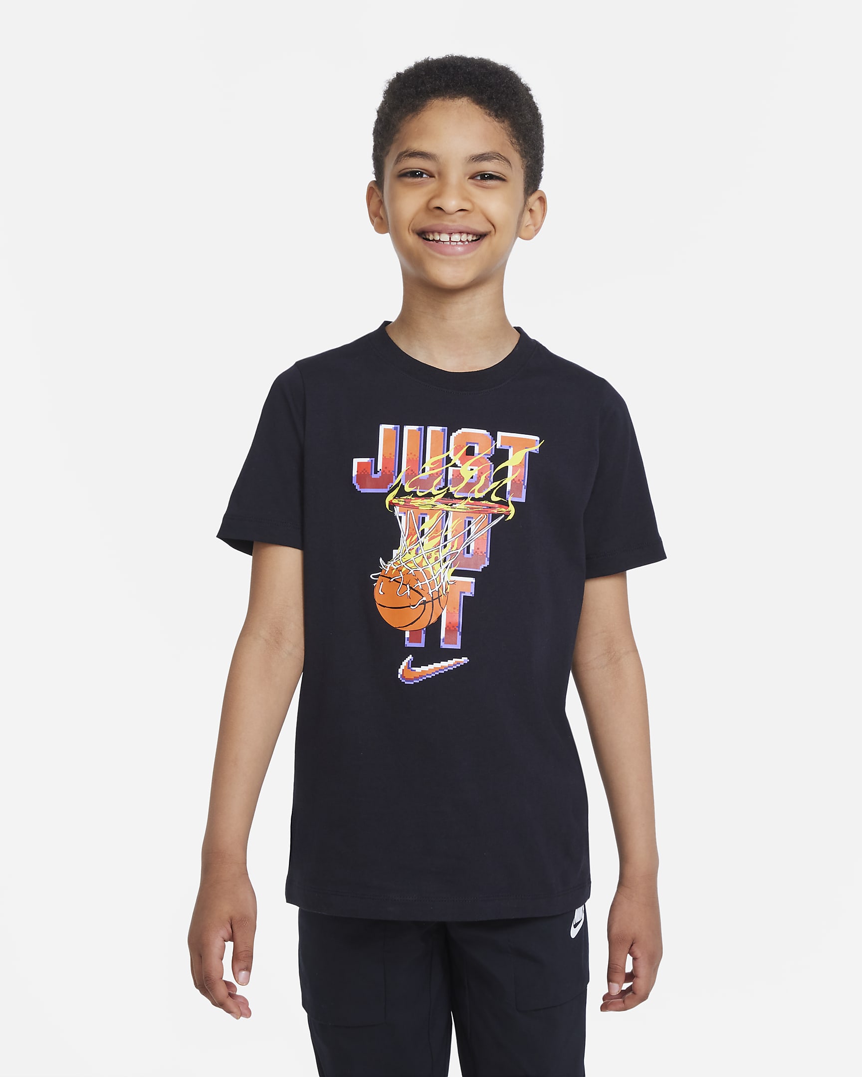Nike Sportswear Big Kids' (Boys') T-Shirt - Black