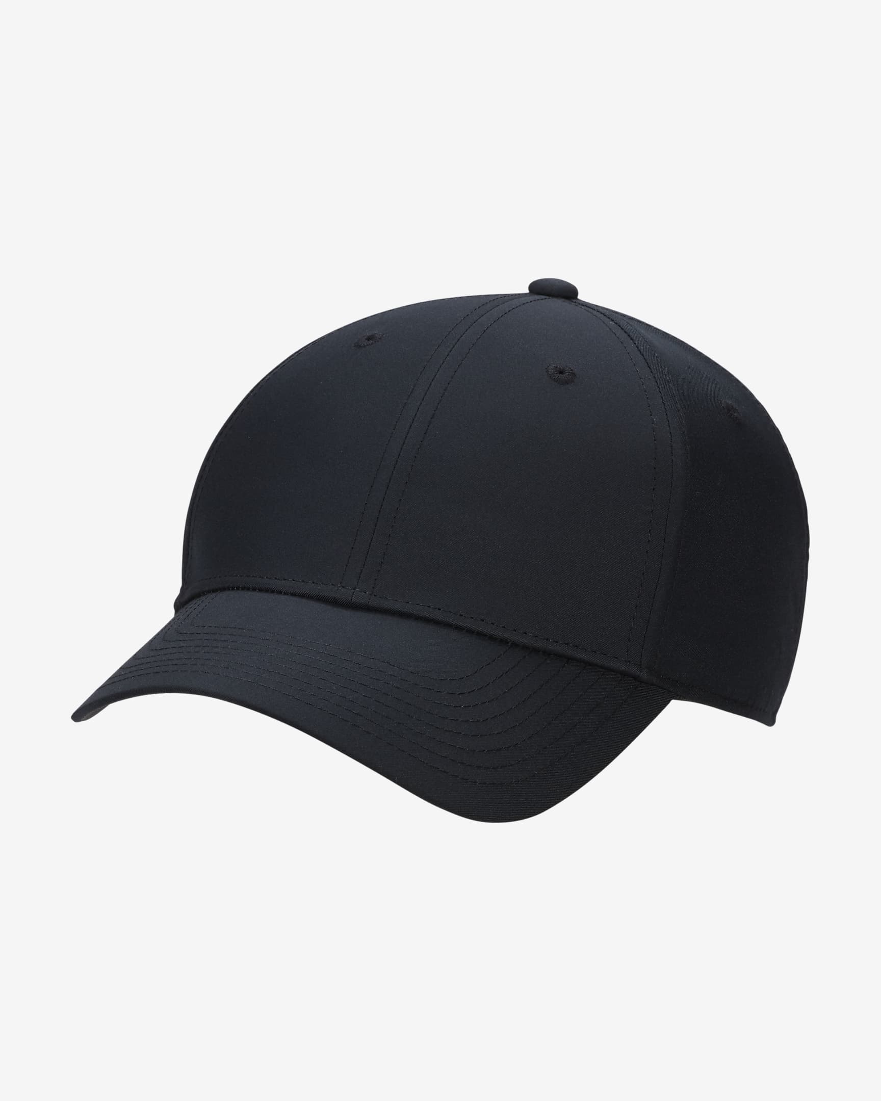 Nike Dri-FIT Club Structured Blank Front Cap - Black/White