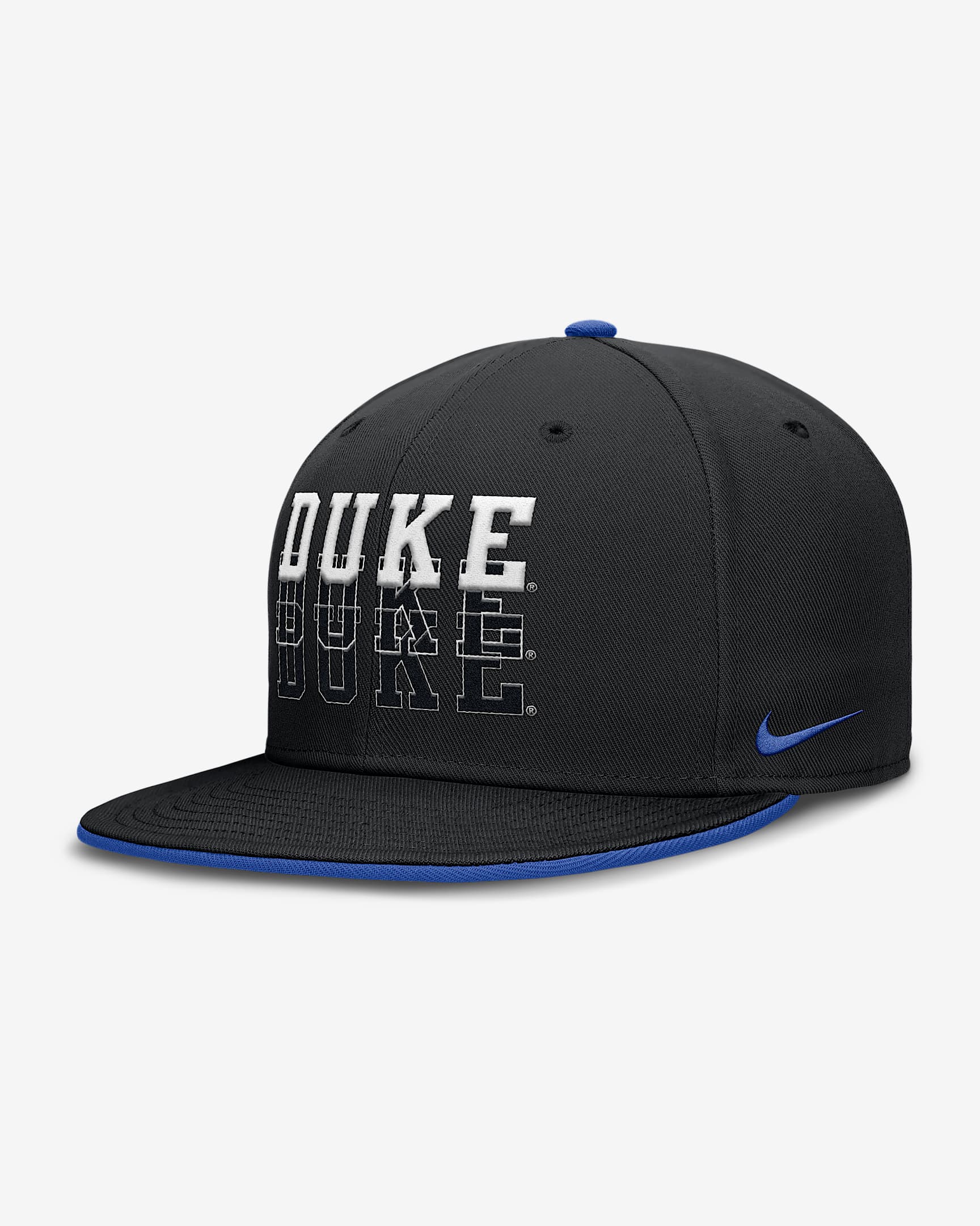 Gorra universitaria Nike Dri-FIT ajustada para hombre Duke Primetime True - Royal