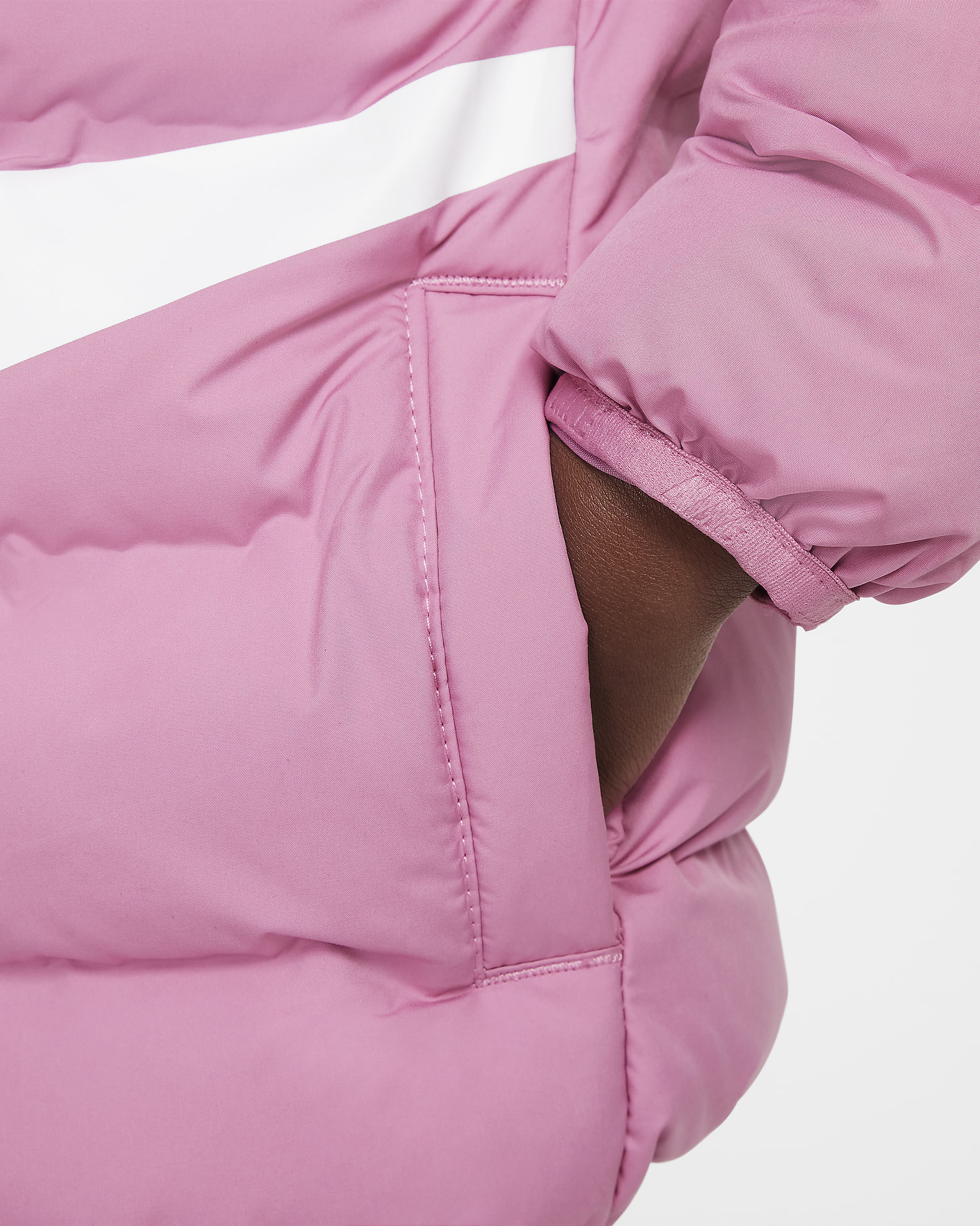 Nike Wrapped Swoosh Steppjacke mit Prägung für Kleinkinder - Magic Flamingo