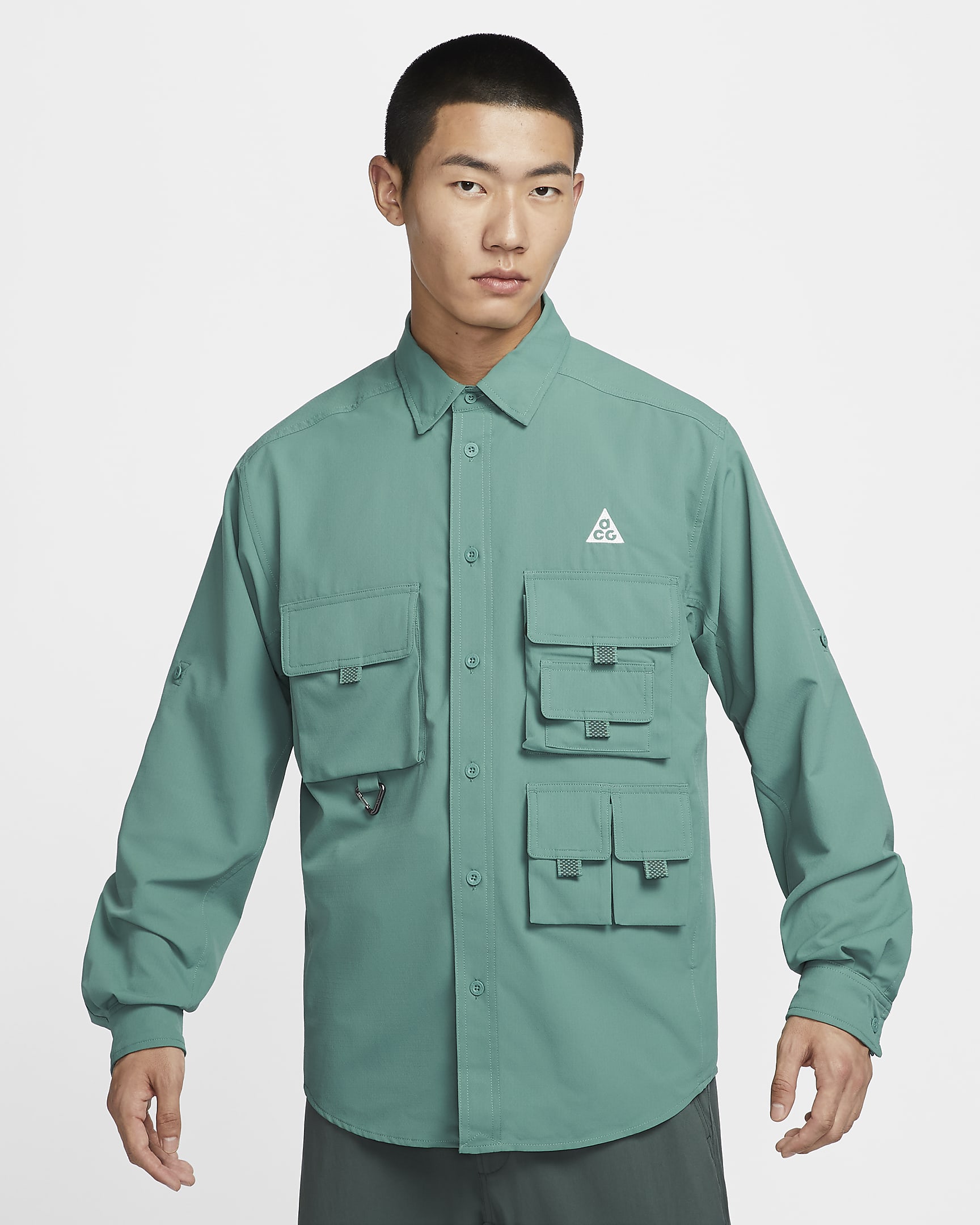 เสื้อผู้ชาย Nike ACG Dri-FIT ADV UV "Devastation Trail" - Bicoastal/Vintage Green/Summit White