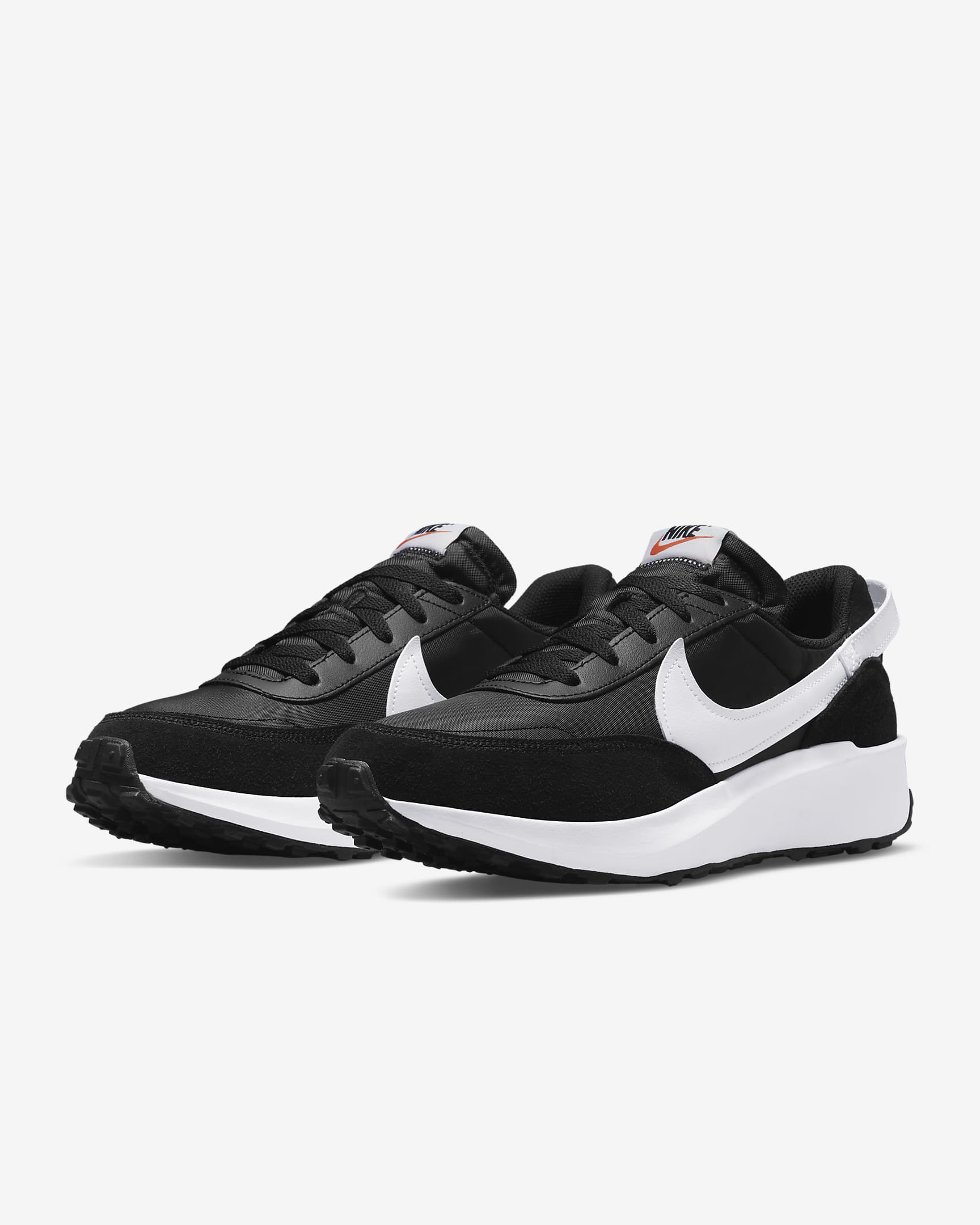 Nike Waffle Debut Men's Shoes - Black/Orange/Clear/White