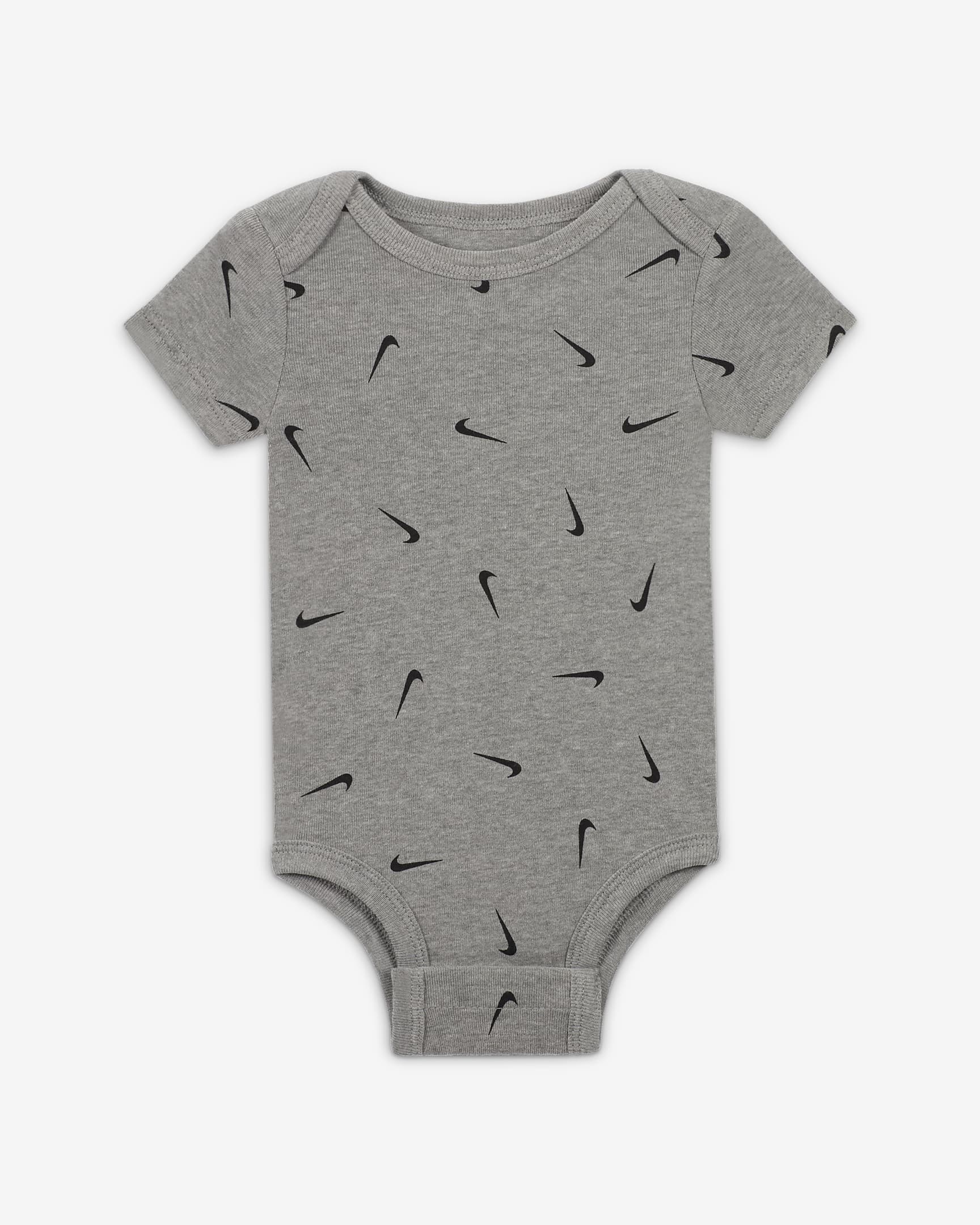 Nike Baby Essentials Baby (0–9M) 3-Pack Bodysuits - Dark Grey Heather