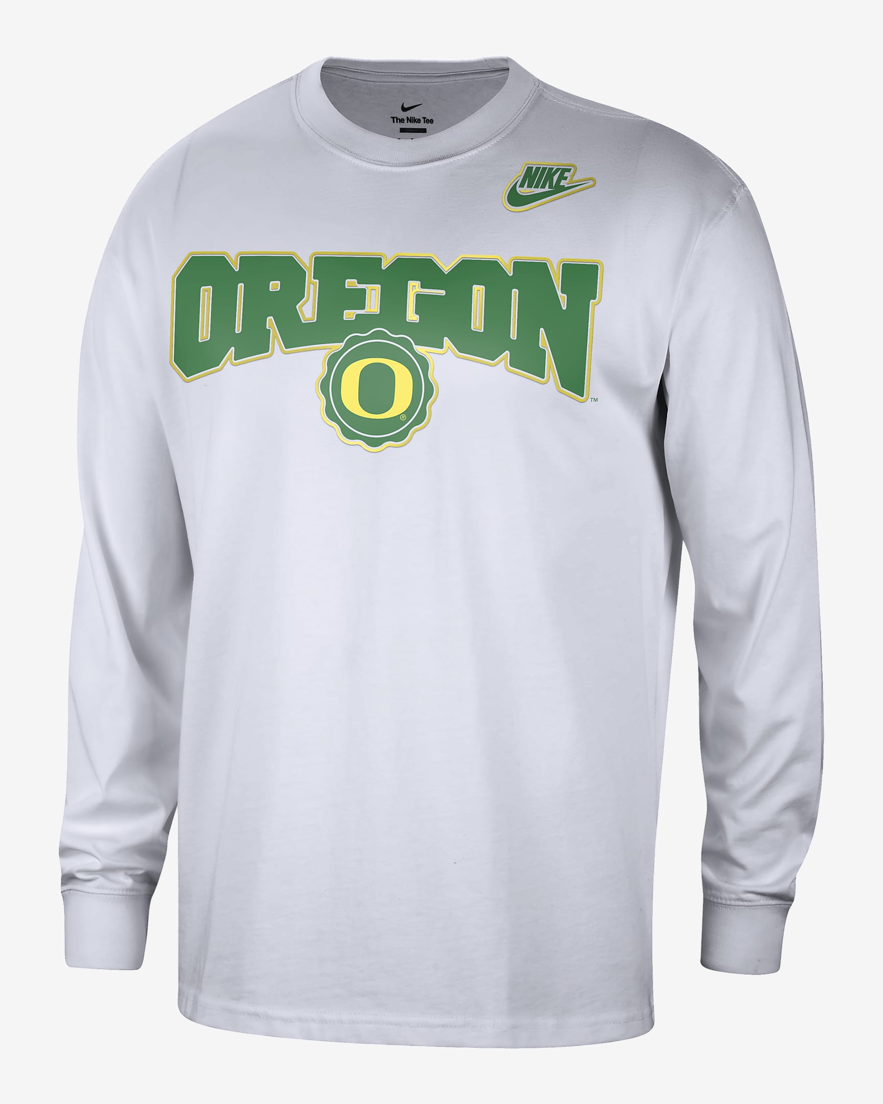 Oregon Max90 Men's Nike College Crew-Neck Long-Sleeve T-Shirt. Nike.com