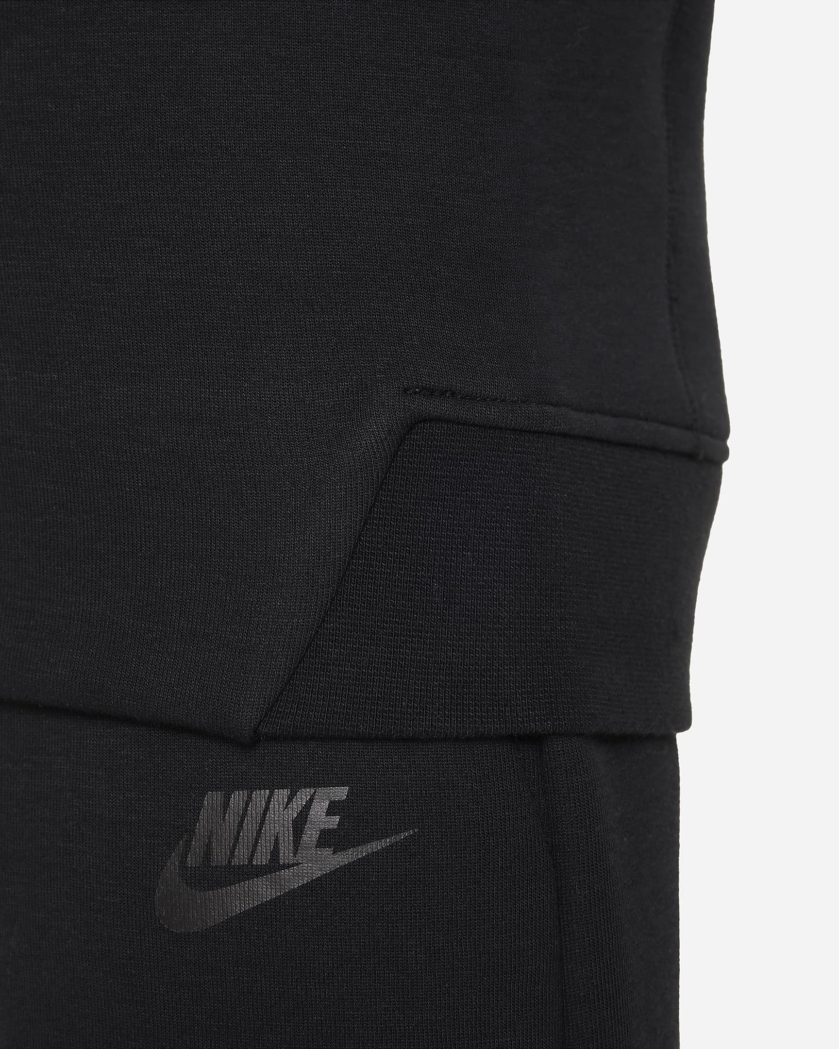 Nike Sportswear Tech Fleece Sweatshirt für ältere Kinder (Jungen) - Schwarz/Schwarz/Schwarz