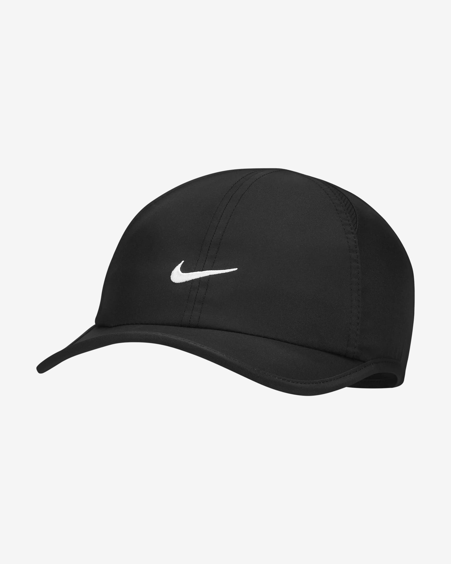 Gorra de running Nike Featherlight - Negro/Negro/Negro/Blanco