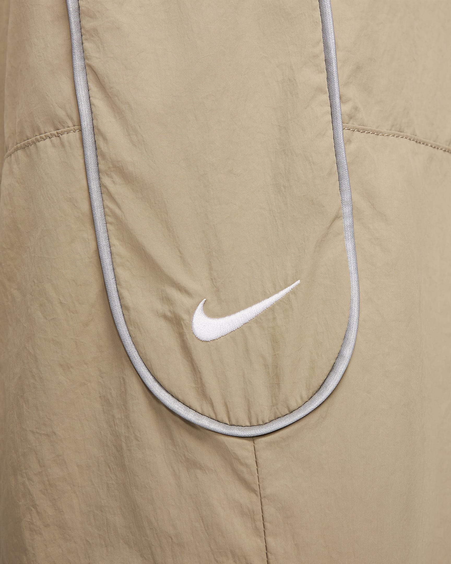 Nike Solo Swoosh Men's Track Pants - Khaki/White