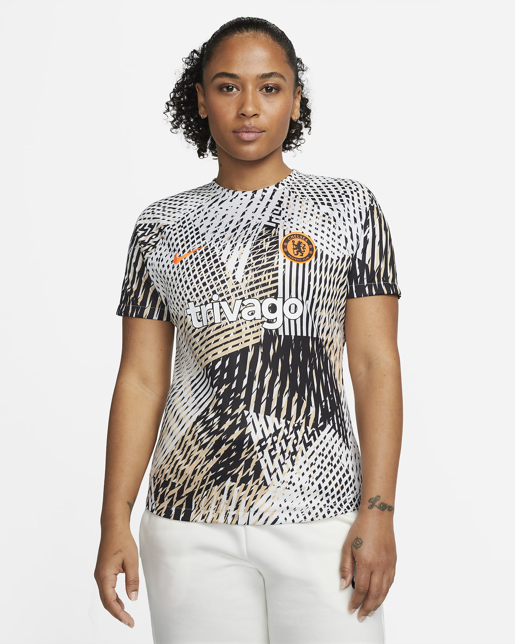 Chelsea F.C. Women's Nike DriFIT PreMatch Football Top. Nike UK
