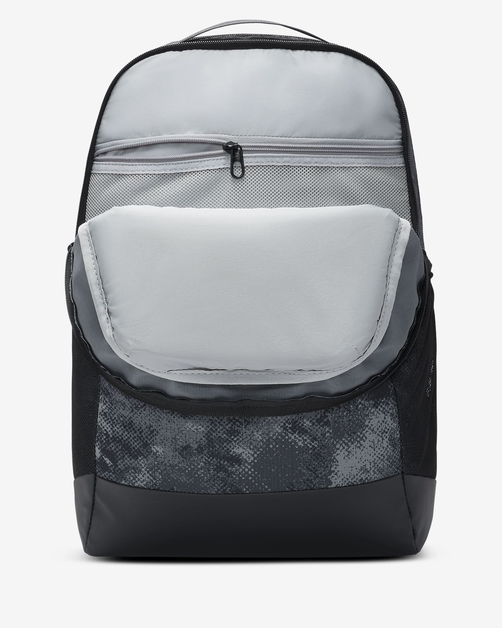 Nike Brasilia Backpack (Medium, 24L) - Iron Grey/Black/Light Smoke Grey