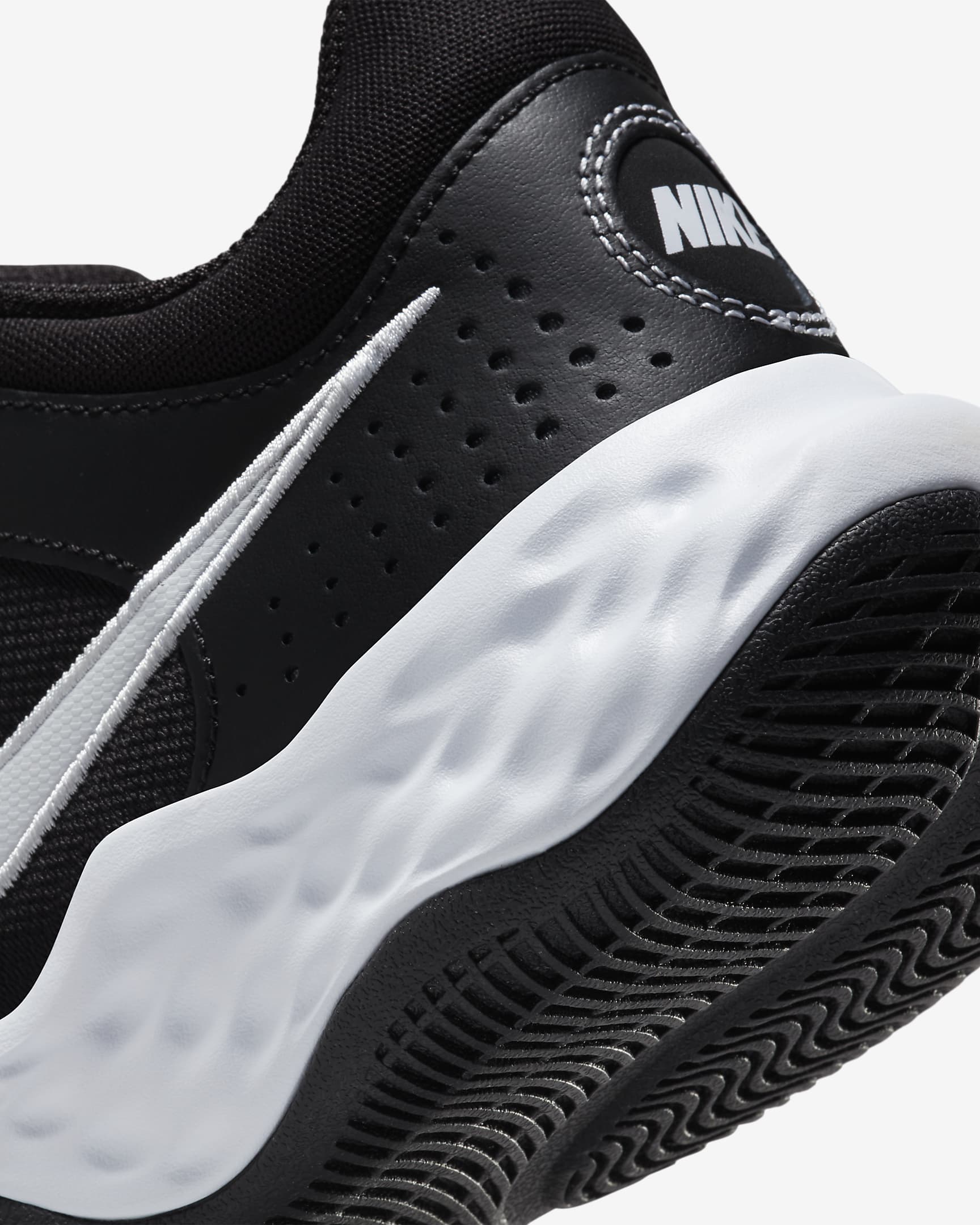 Nike Fly.By Mid 3 Basketball Shoes - Black/White