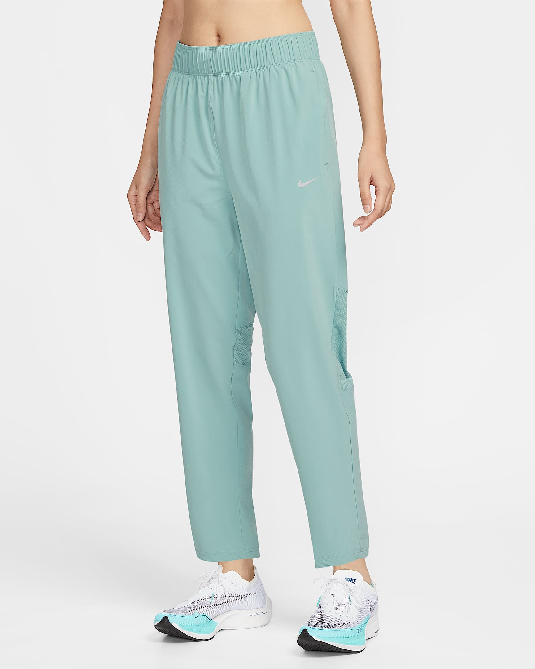 Nike Dri-FIT Fast 女款中腰跑步九分褲 - Cannon