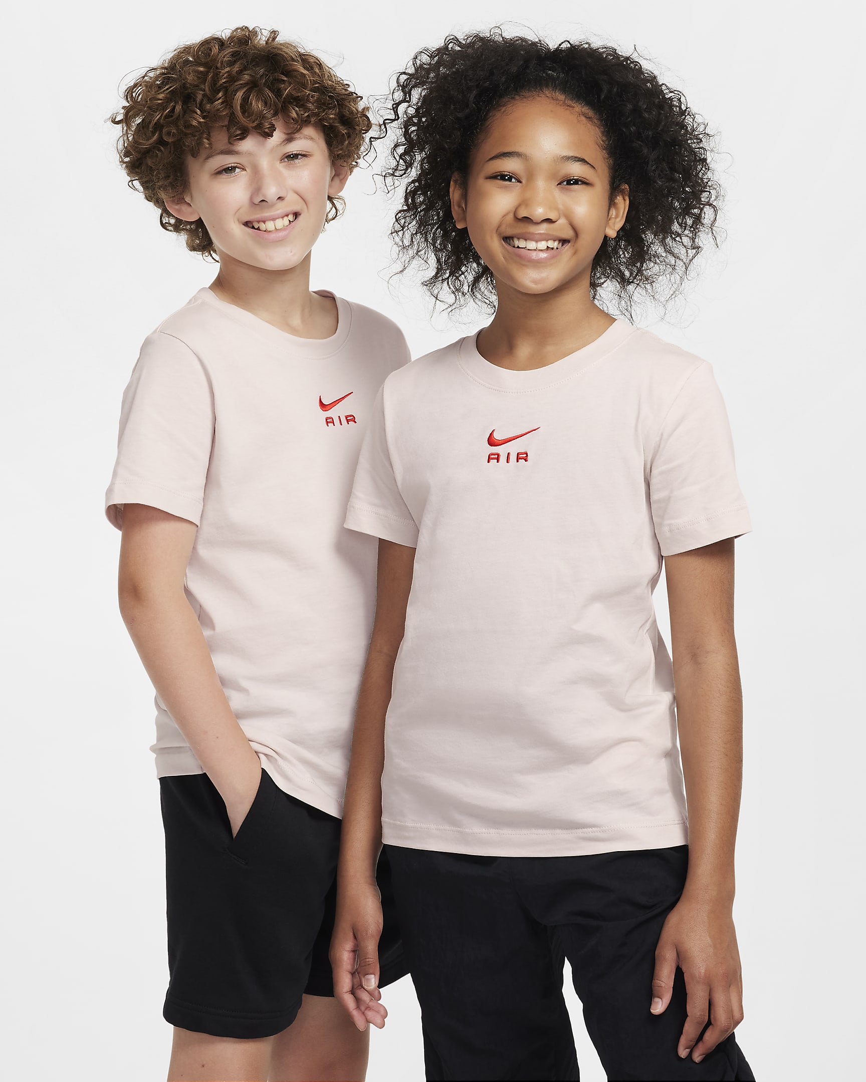 Playera para niños talla grande Nike Air - Marrón verdoso claro