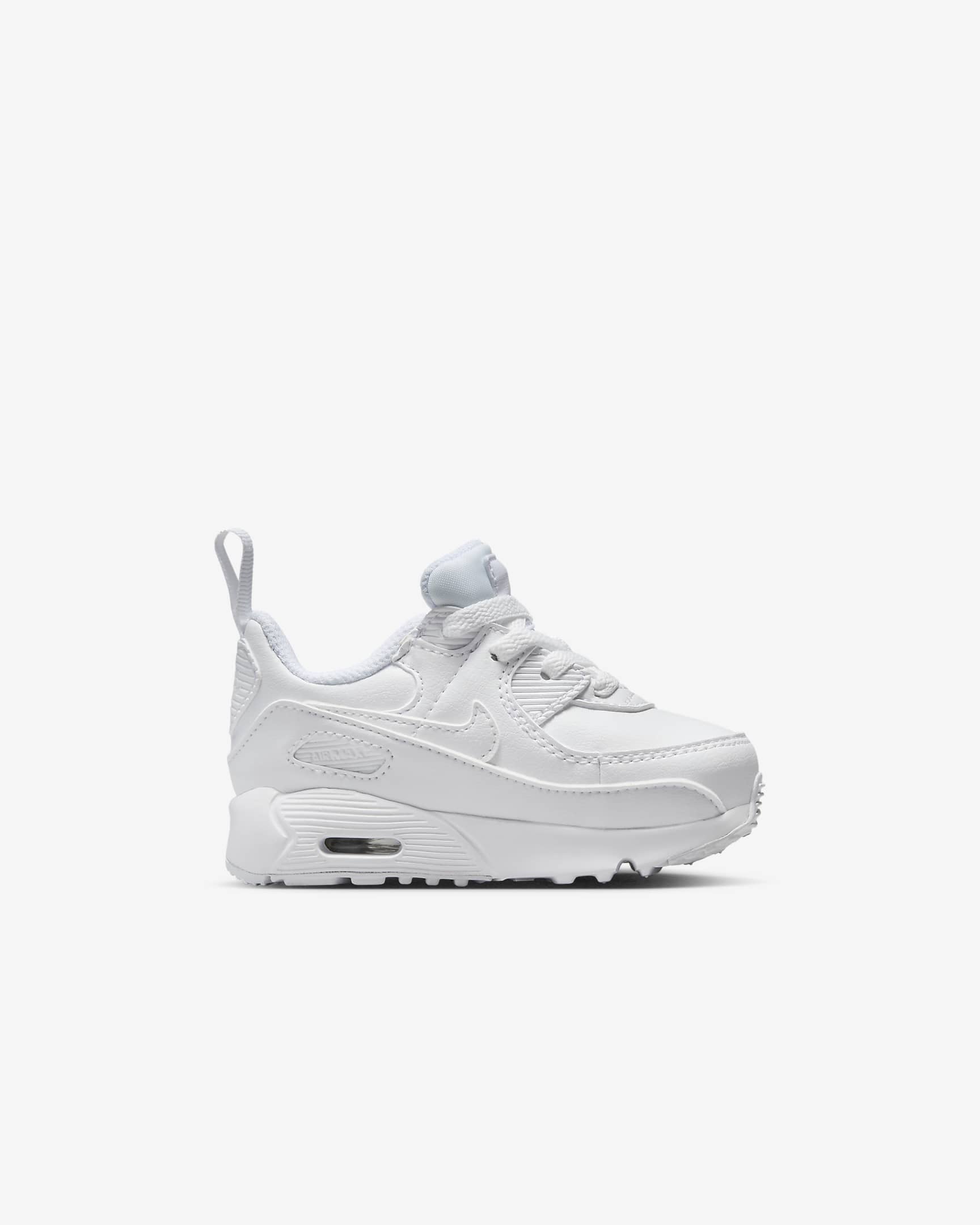 Nike Air Max 90 EasyOn Schuh für Babys und Kleinkinder - Weiß/Metallic Silver/Weiß