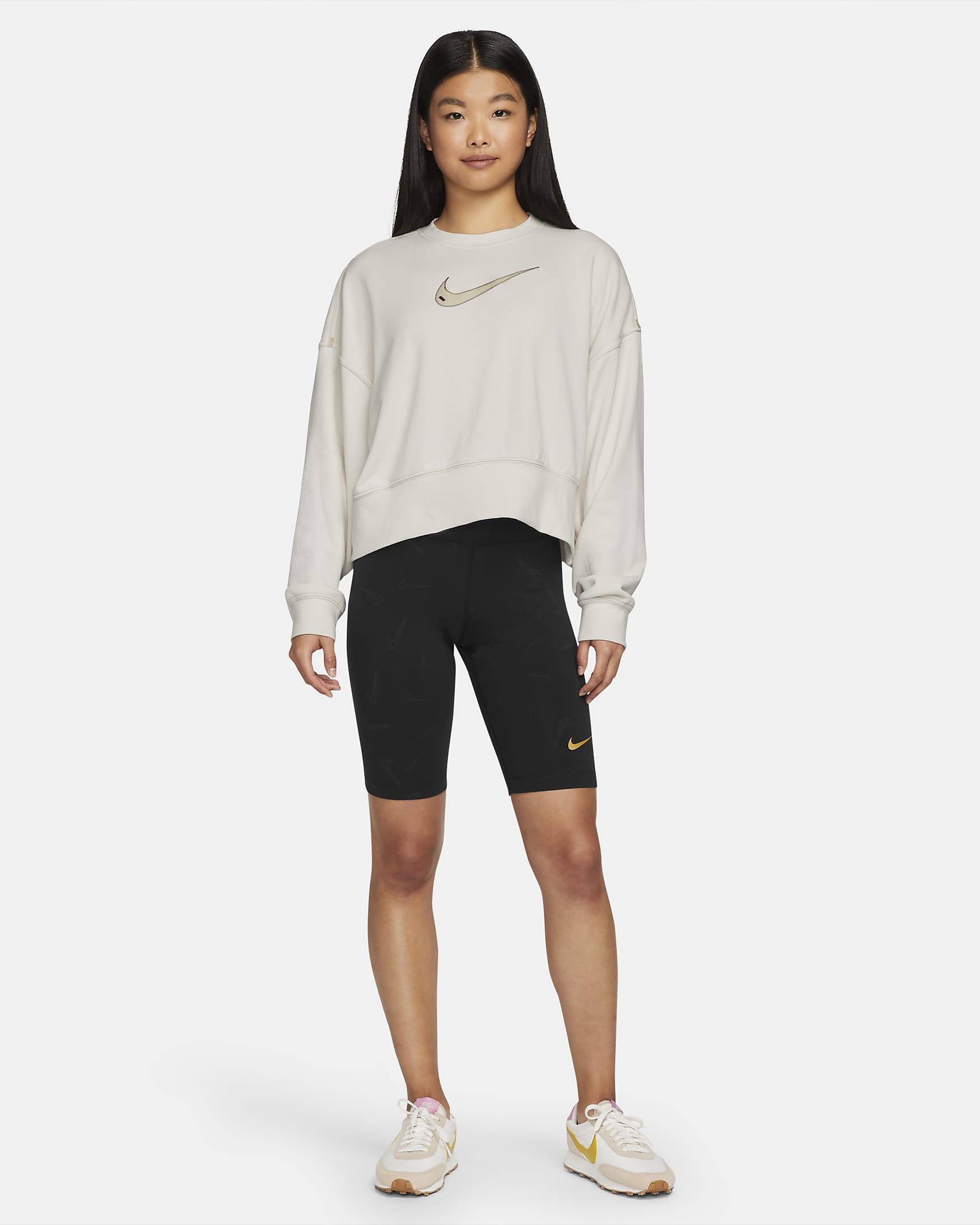 Nike Sportswear Swoosh Women's Cropped Crew Sweatshirt. Nike JP