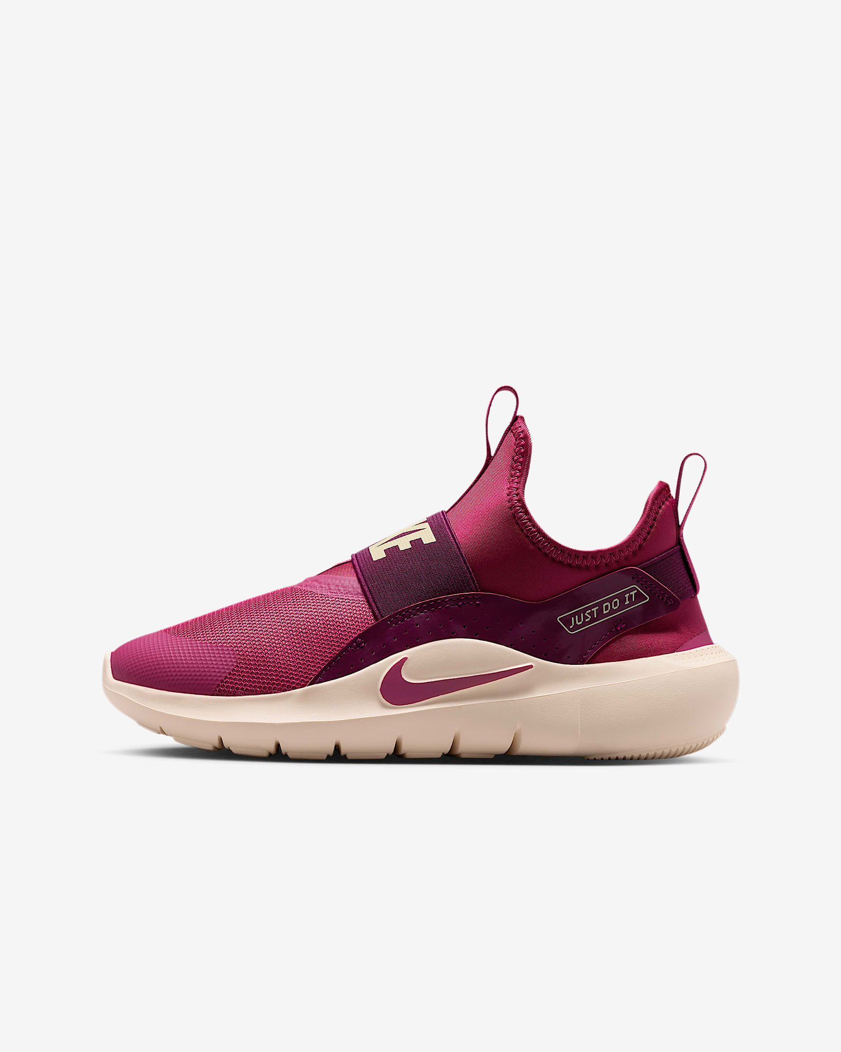 Nike Flex Runner 4-løbesko til større børn - Bordeaux/Guava Ice/Sweet Beet