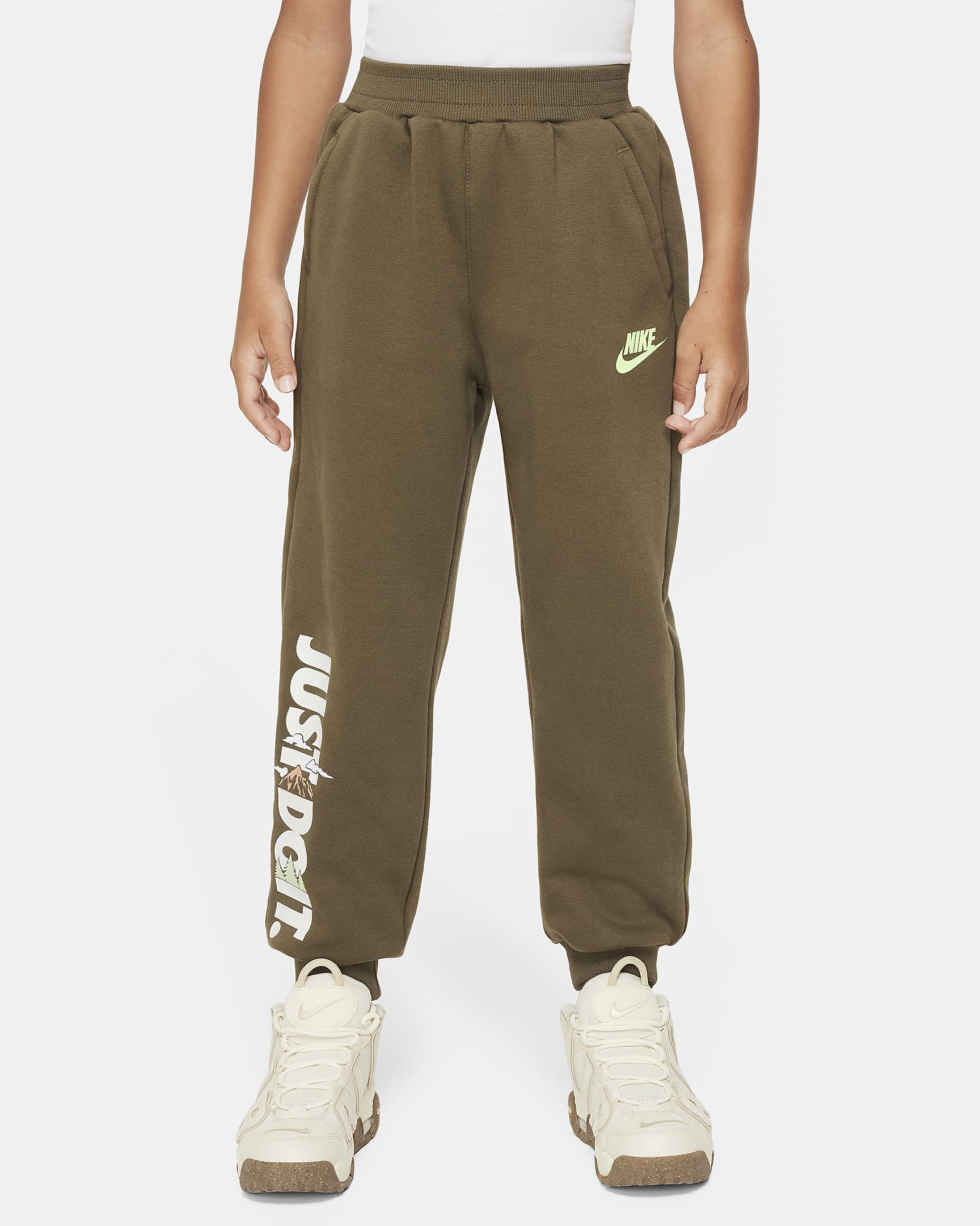 Nike Sportswear Snow Day Fleece Pants Little Kids Pants - Medium Olive