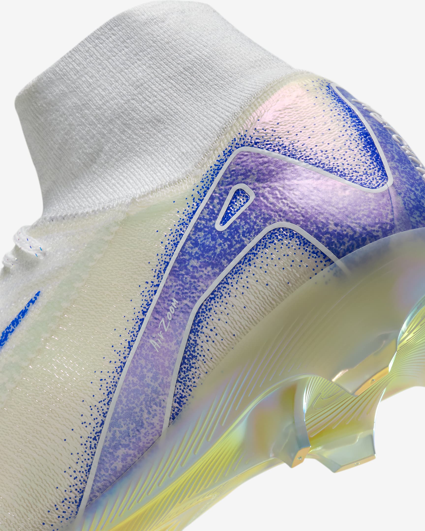 Tacos de fútbol high para terreno firme Nike Mercurial Superfly 10 Elite Blueprint - Blanco/Azul carrera