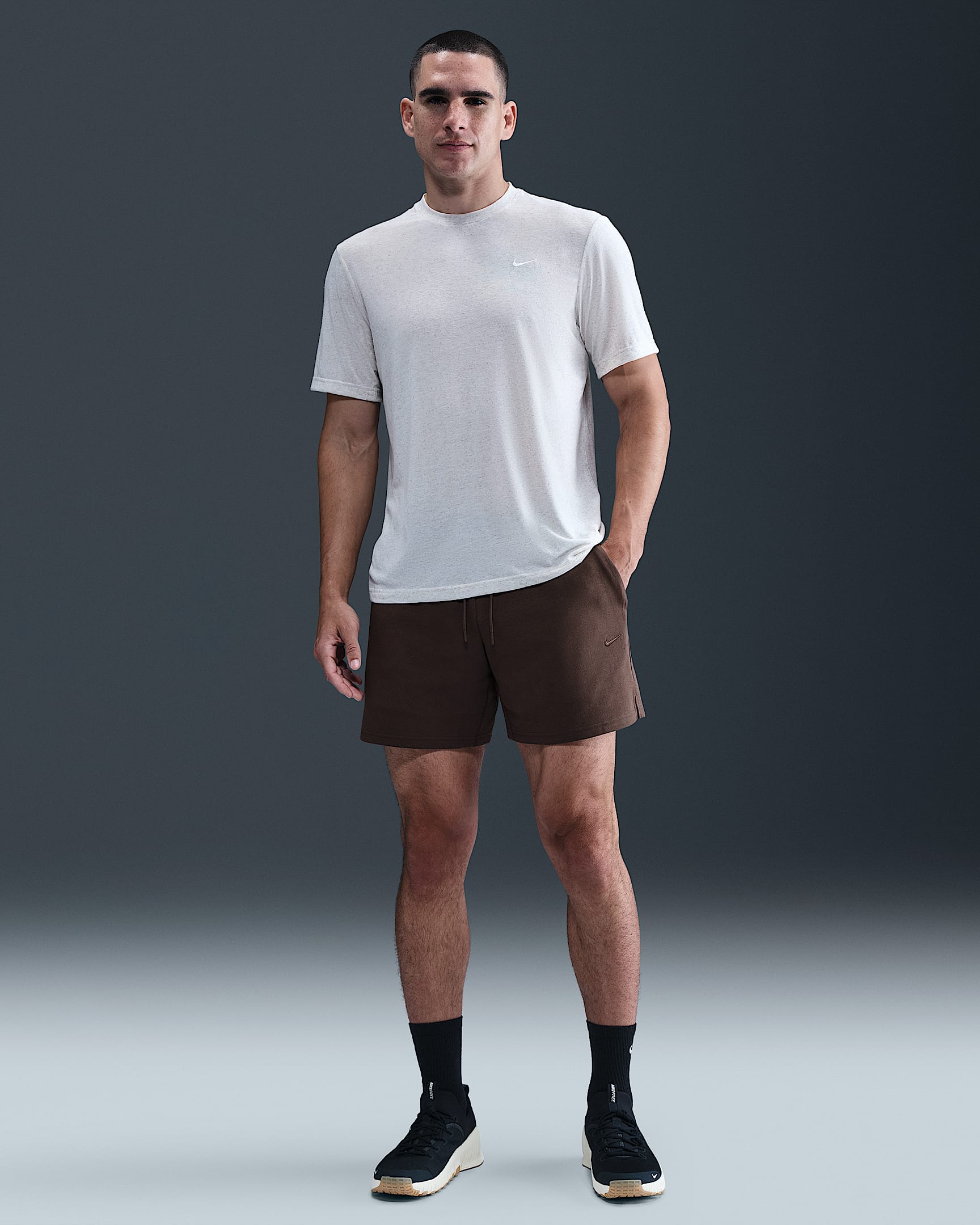 Nike Primary Fleece Men's 7" Dri-FIT Unlined Performance Shorts - Baroque Brown/Baroque Brown