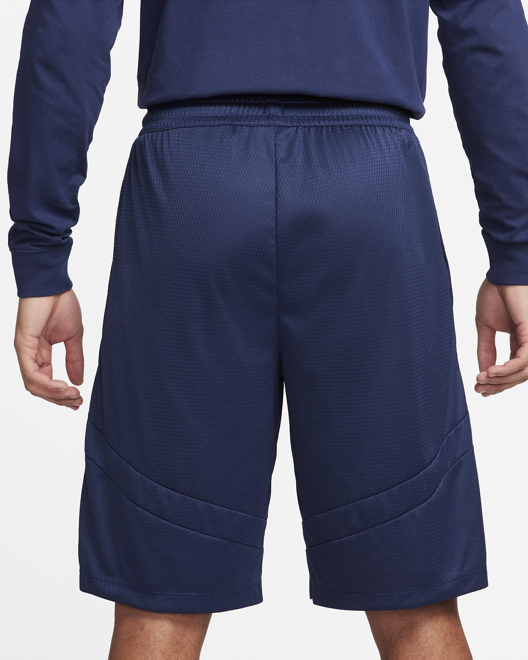 Nike Icon Dri-FIT-basketshorts til herre (28 cm) - Midnight Navy/Midnight Navy/Hvit