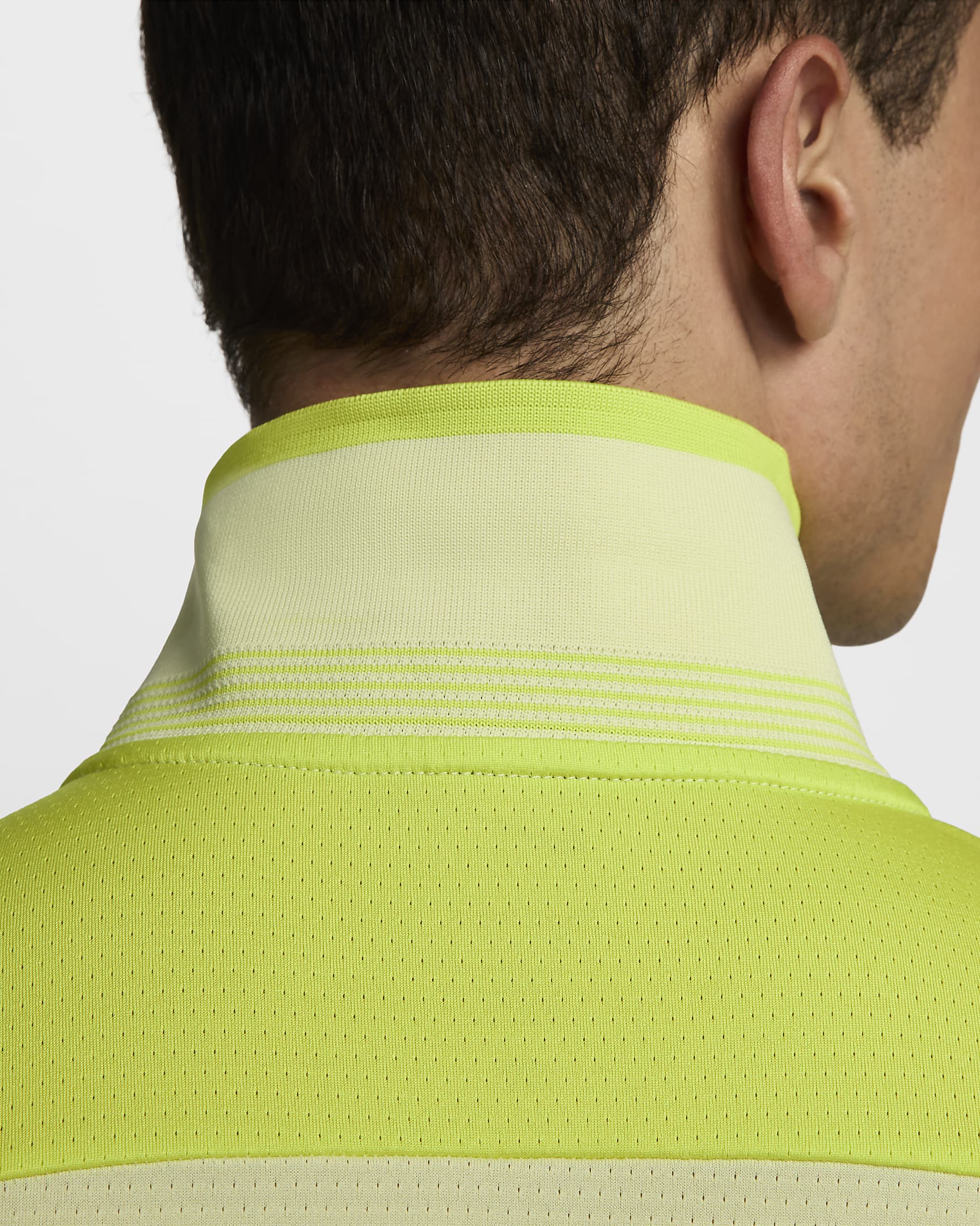 Polo de tennis Dri-FIT NikeCourt Advantage pour homme - Life Lime/Cyber/Noir