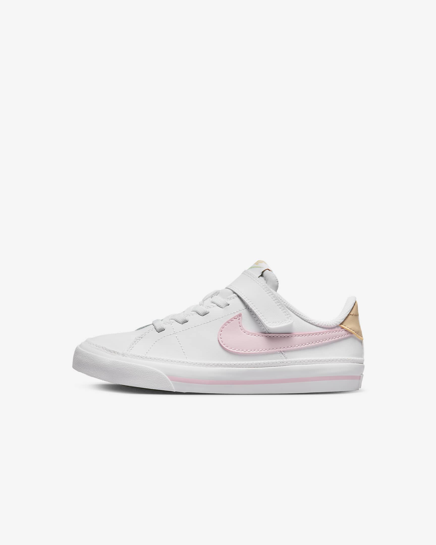 Nike Court Legacy Kleuterschoenen - Wit/Sesame/Honeydew/Pink Foam