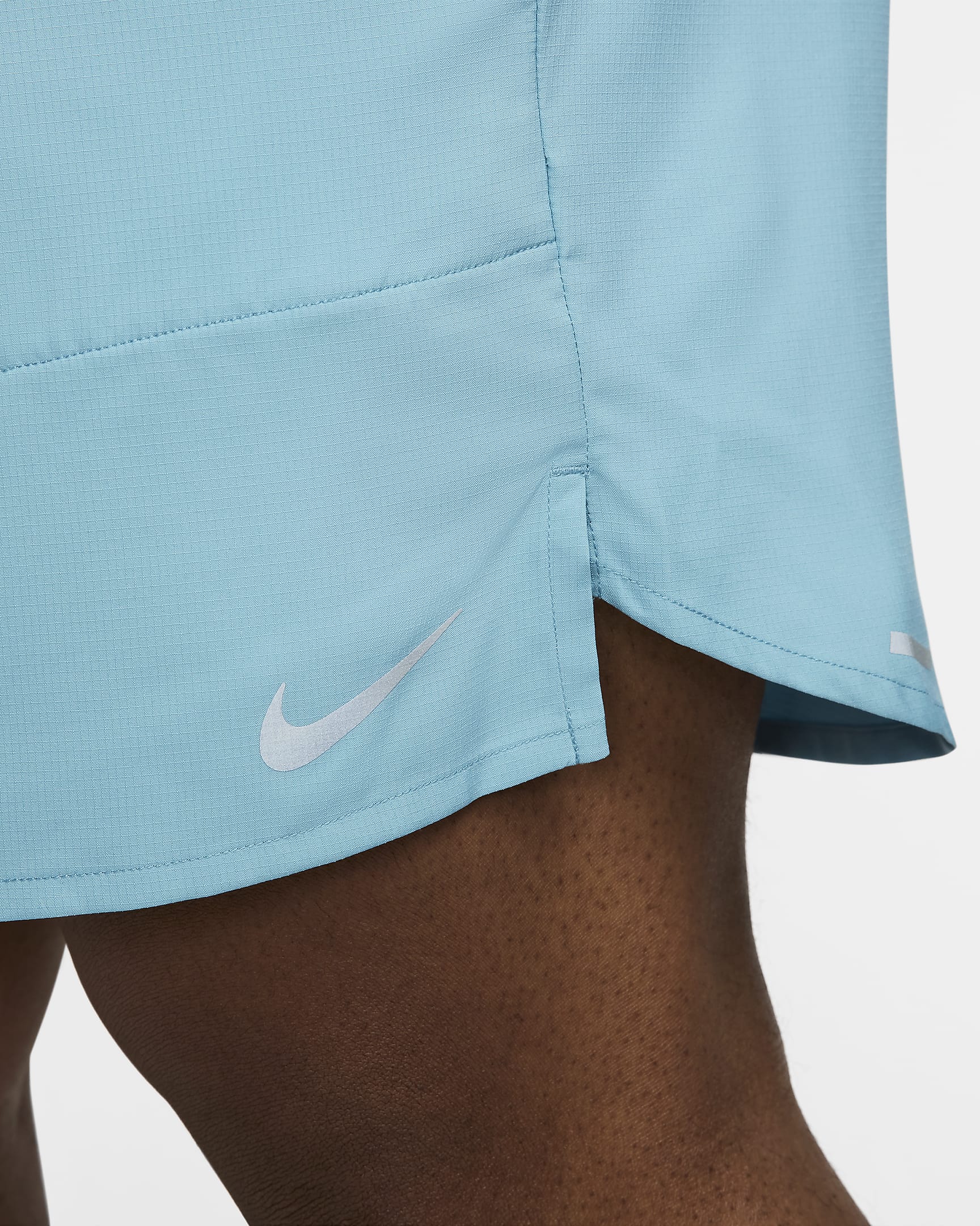 Nike Stride Dri-FIT-Laufshorts mit Futter für Herren (ca. 12,5 cm) - Denim Turquoise/Schwarz