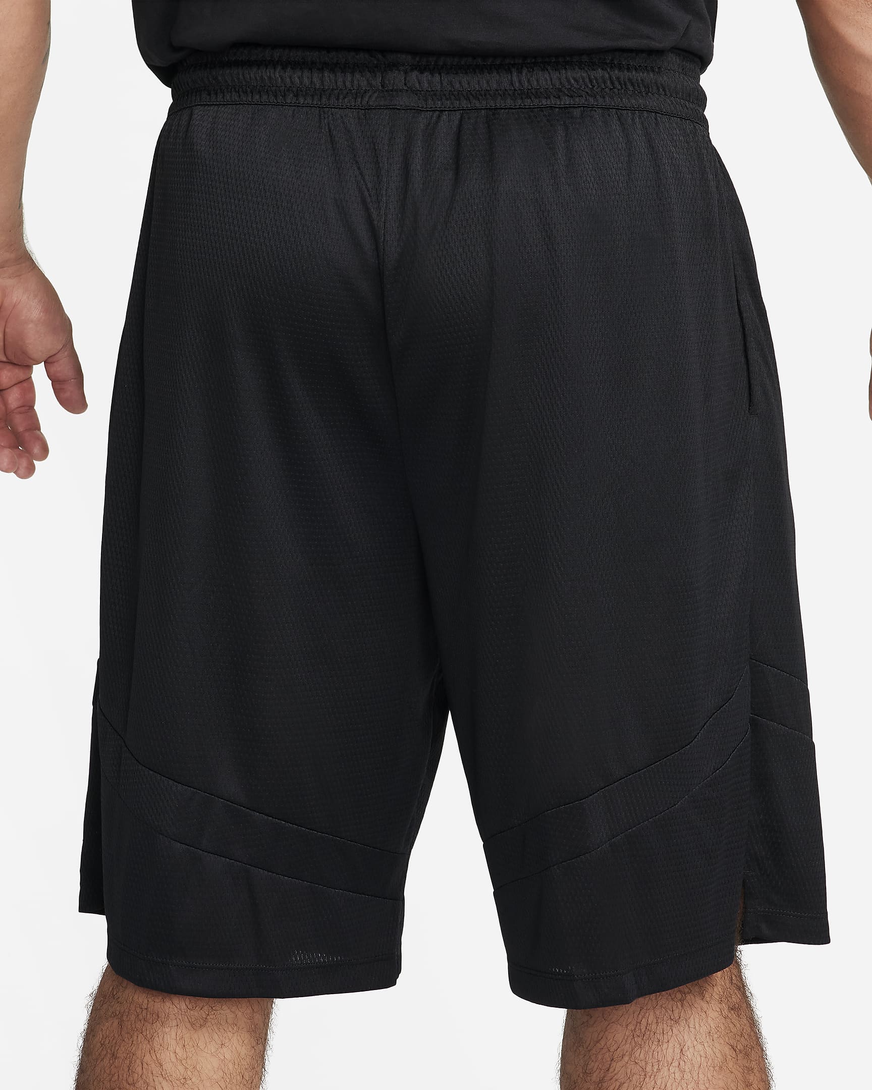 Nike Icon Dri-FIT basketbalshorts voor heren (28 cm) - Zwart/Zwart/Zwart