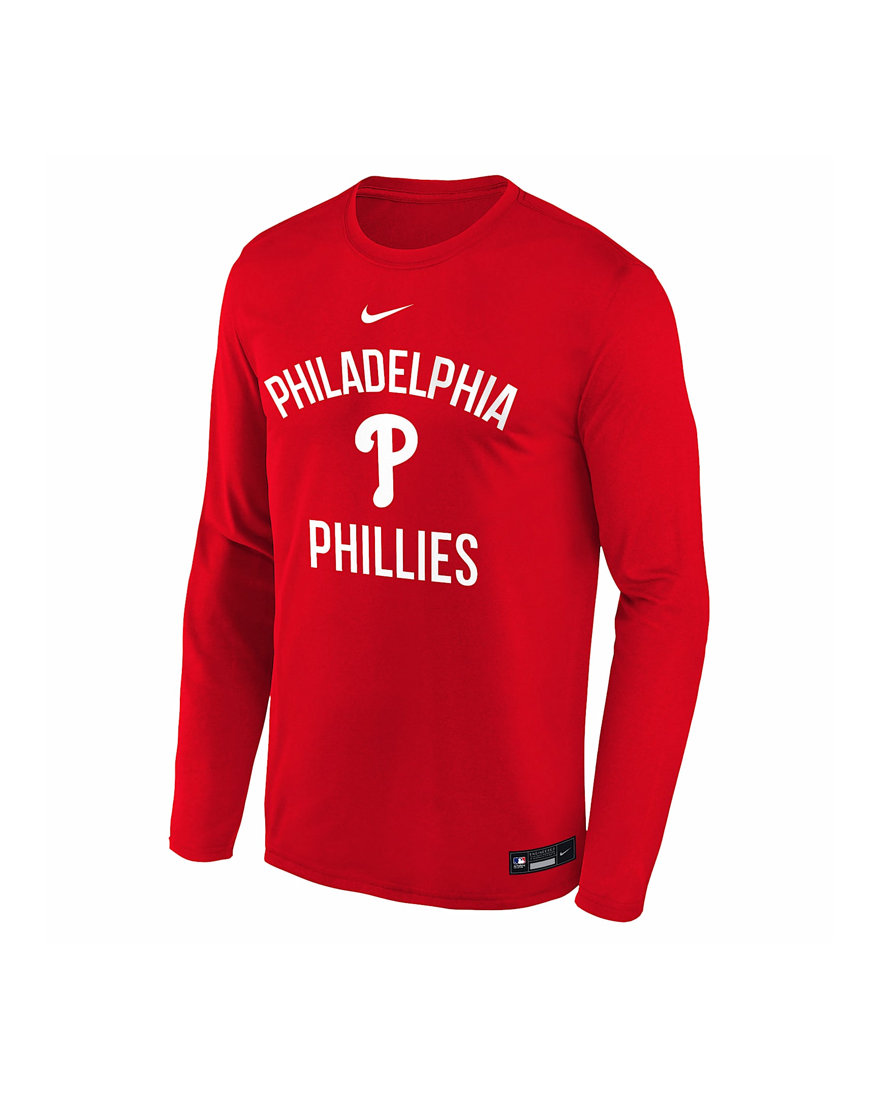 Philadelphia Phillies Authentic Collection Team Issue Legend Big Kids' Nike Dri-FIT MLB T-Shirt - Red